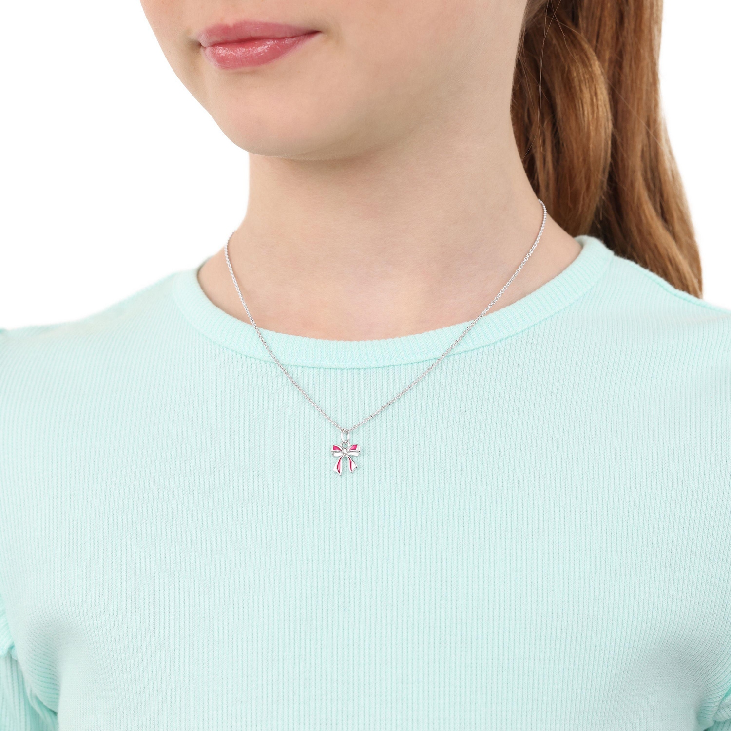 Prinzessin Lillifee Kette mit Anhänger »Schleife« mit Zirkonia (synth.)