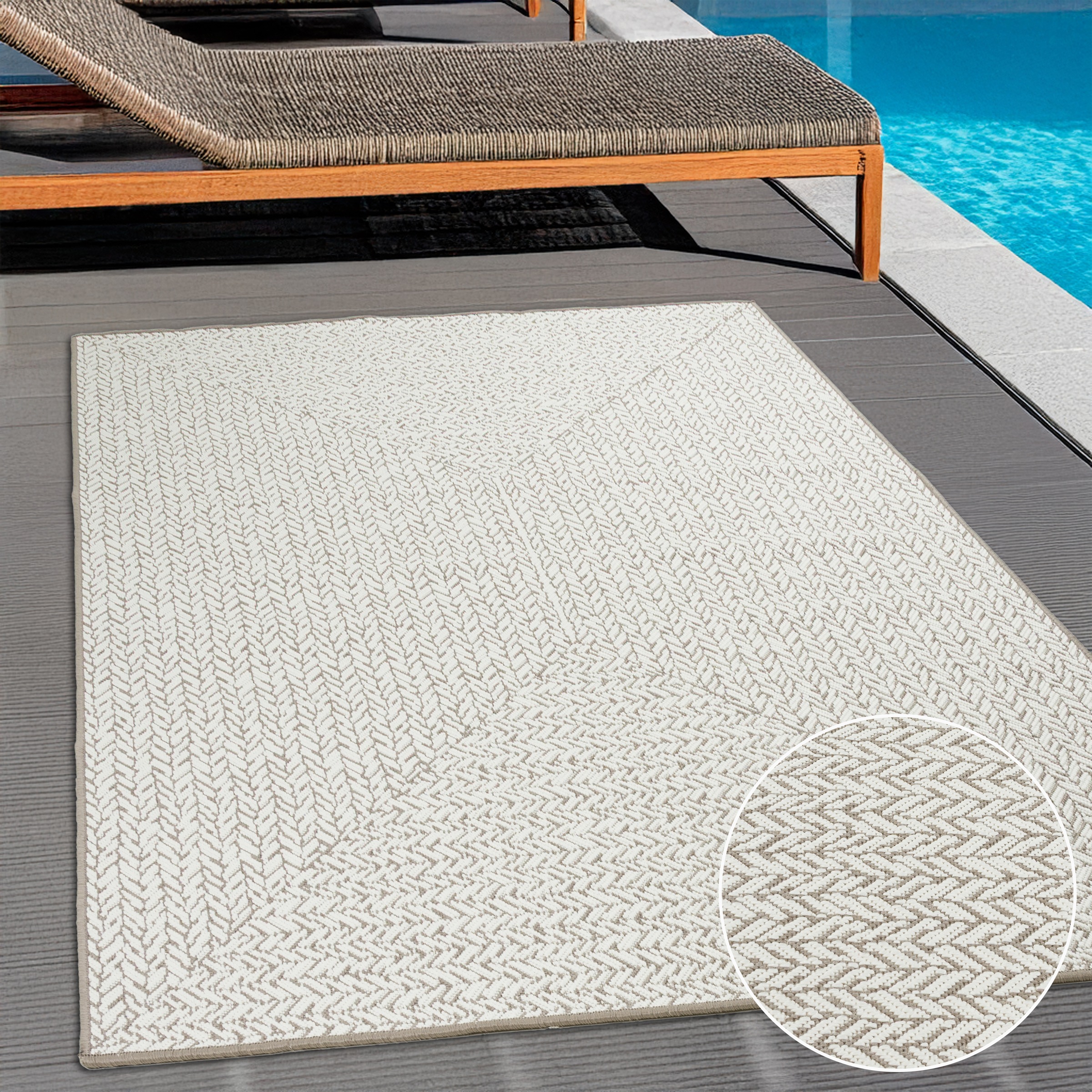 OTTO home Teppich »Matts Wende-Teppich in Strick-Optik auch für Balkon und günstig online kaufen