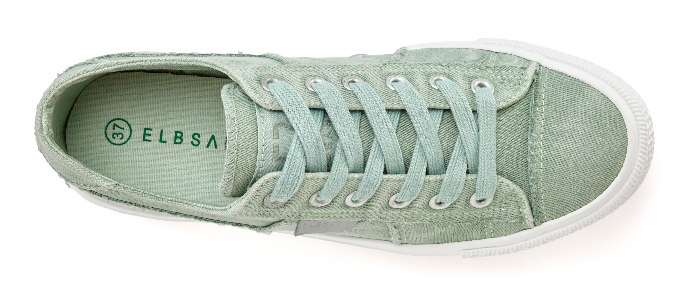Elbsand Sneaker »Schnürschuh,«, Schnürhalbschuh, Freizeitschuh aus Textil, Used-Look VEGAN