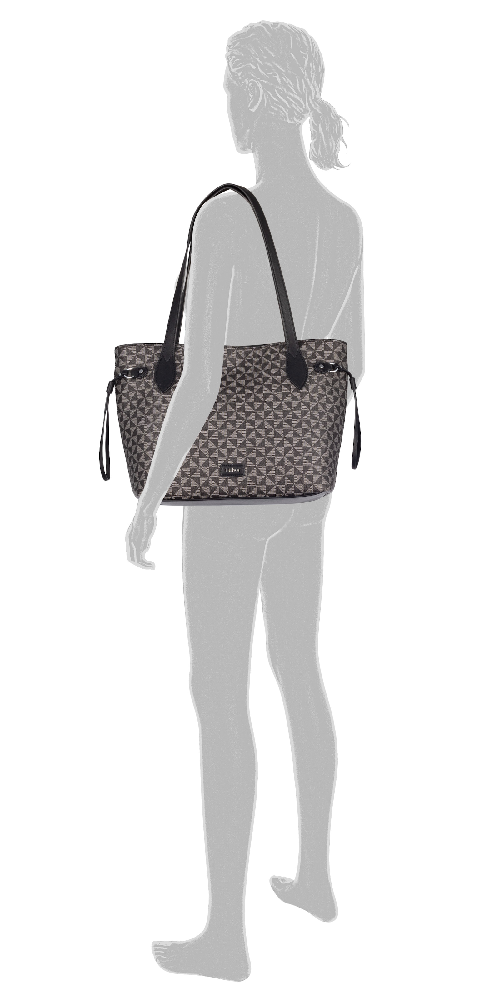 Gabor Shopper »Barina«, aus Lederimitat mit charakteristischem All-Over-Druck und Metall Logo