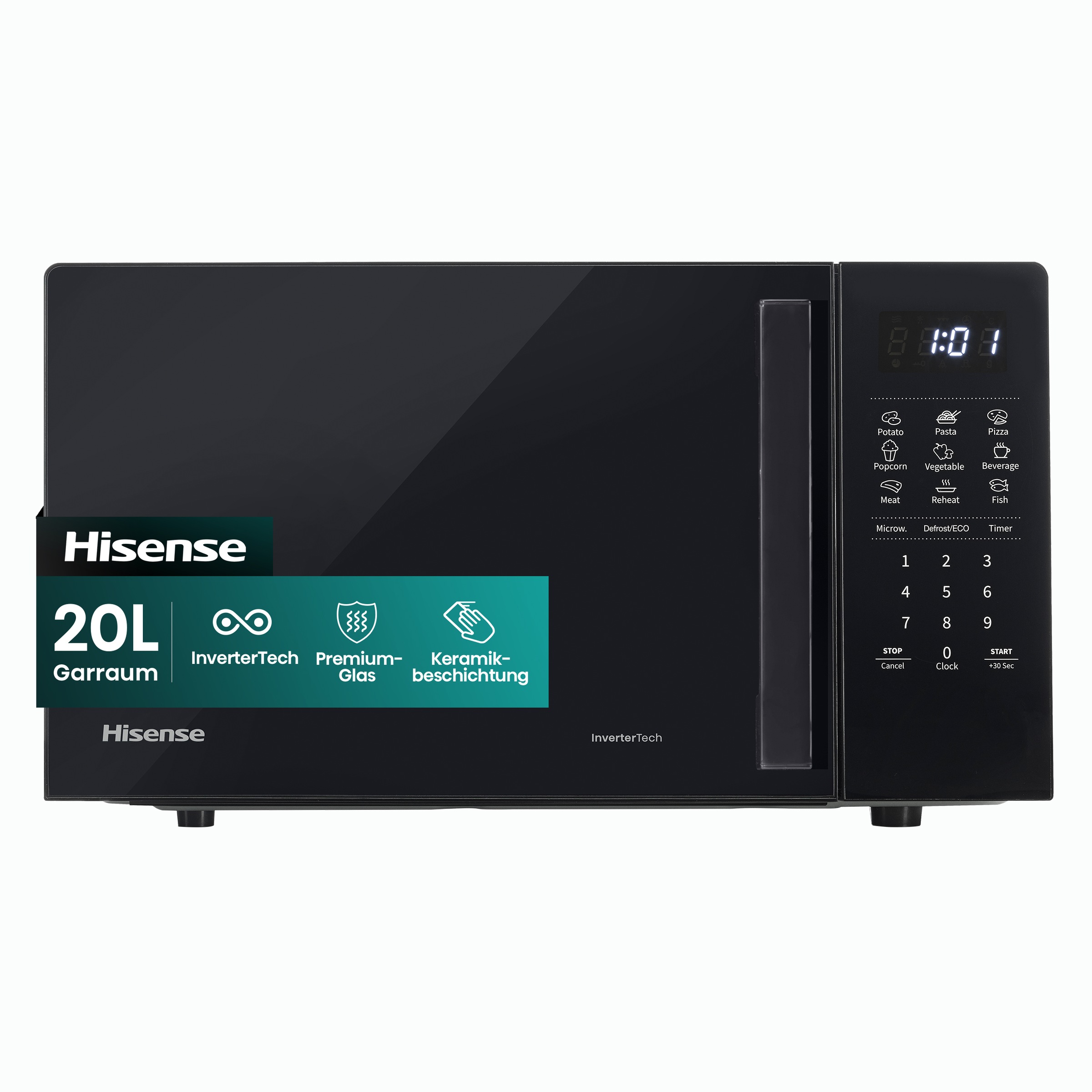 Hisense Mikrowelle »H20MOBS4I«, Mikrowelle, 1050 W, Inverter Technologie