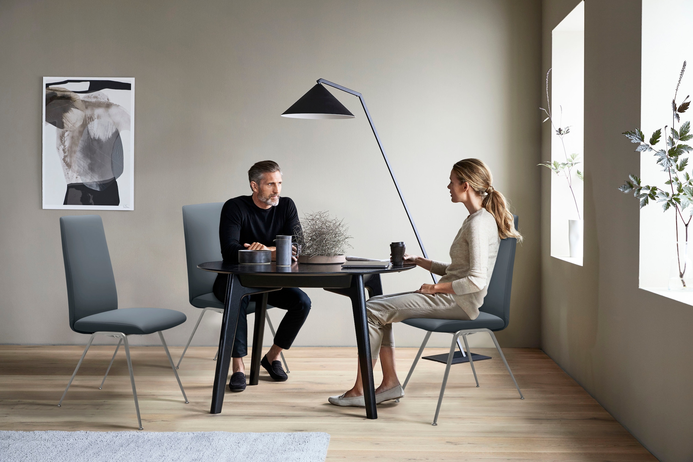 Stressless® Polsterstuhl »Laurel«, Leder BATICK, High Back, Größe L, mit Beinen aus Stahl in Chrom glänzend