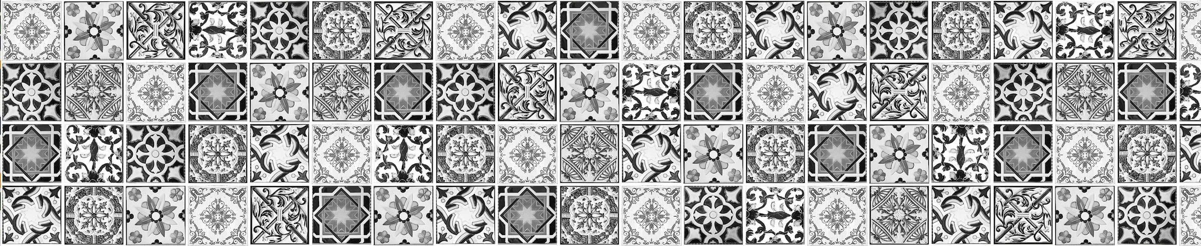 EXPRESS KÜCHEN Küchenrückwand »Retro 1« grau