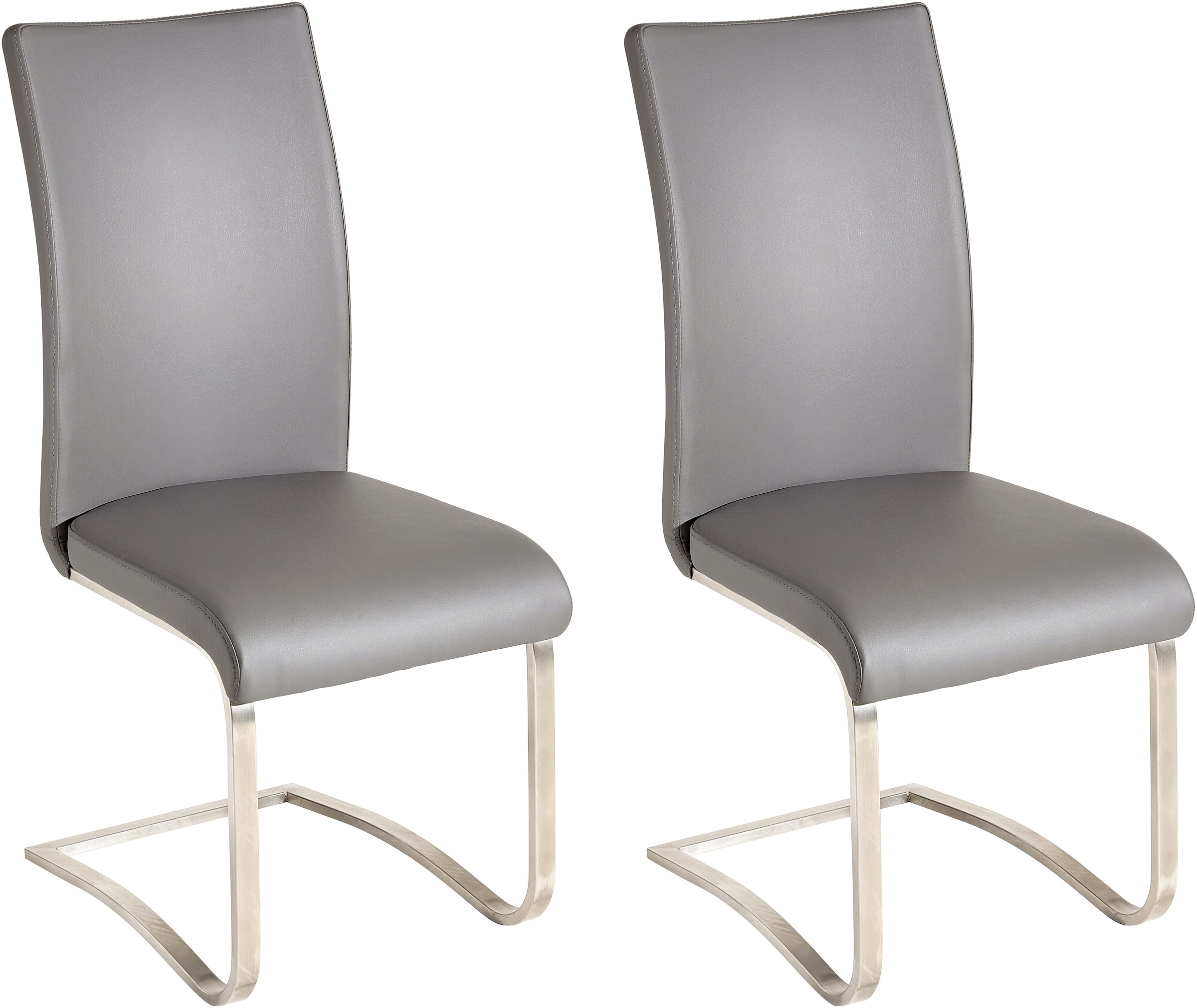 MCA furniture Freischwinger Leder, 2 bis (Set), bestellen mit Kg belastbar St., Stuhl auf 130 Echtlederbezug, »Arco«, Rechnung