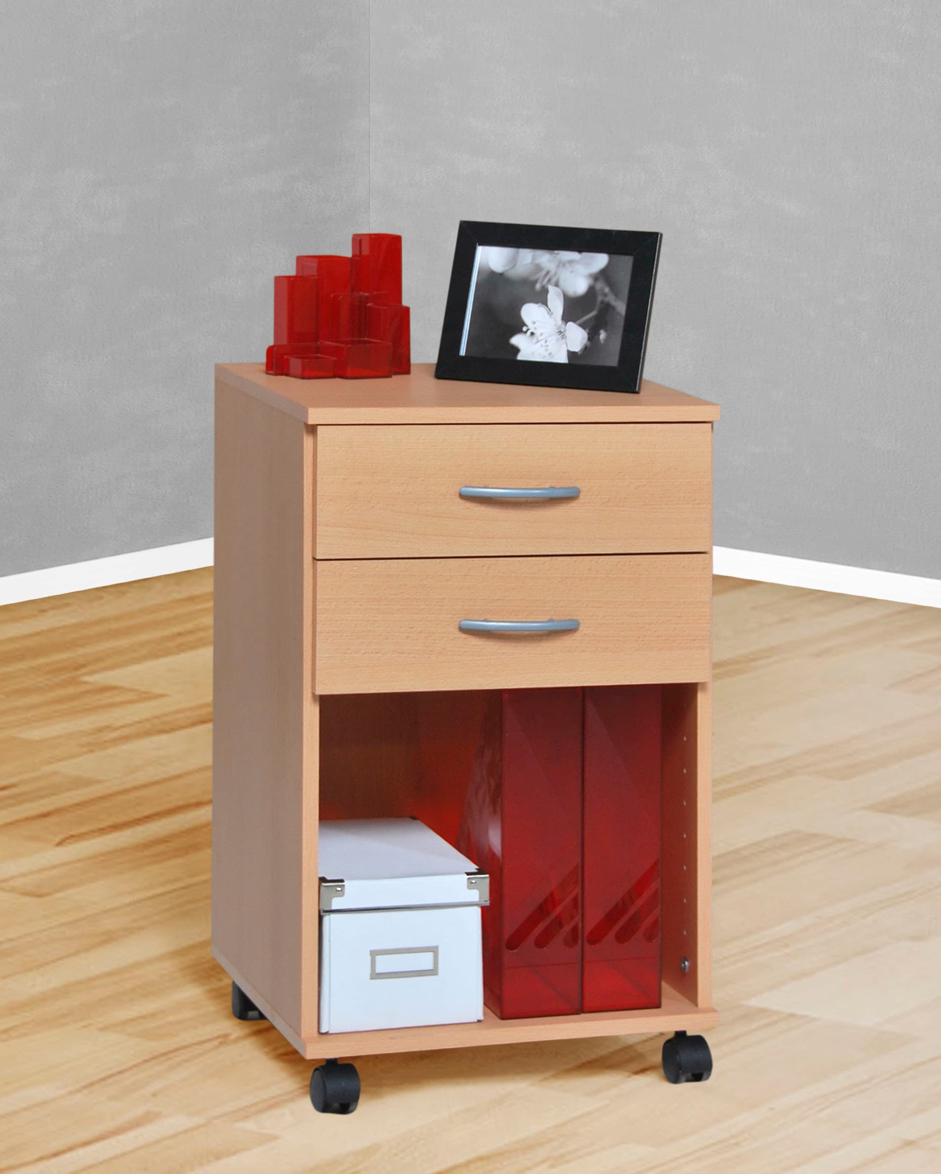 VOGL Möbelfabrik Rollcontainer »1191, Bürocontainer«, (1 St.), verschiedene Ausführungen, mit Schubladen, Höhe 67 cm, Made in Germany