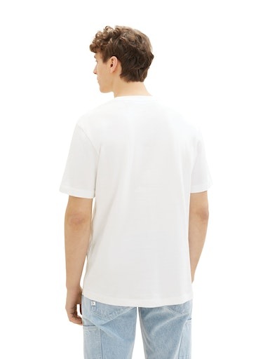 TOM TAILOR Denim T-Shirt »Crewneck« mit kleinem Logo-Print