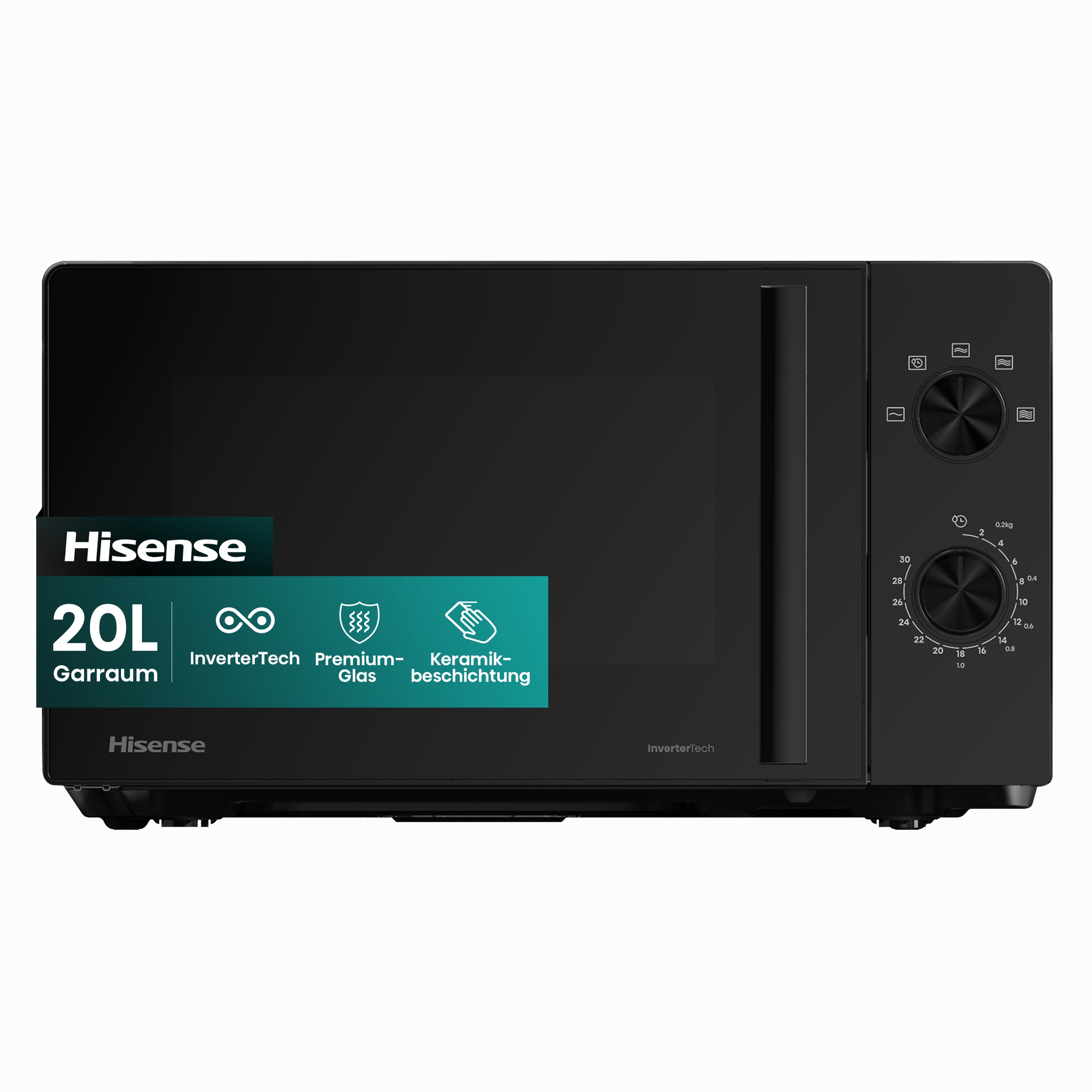 Hisense Mikrowelle »H20MOBP1HI«, Mikrowelle, 1020 W, Inverter Technologie