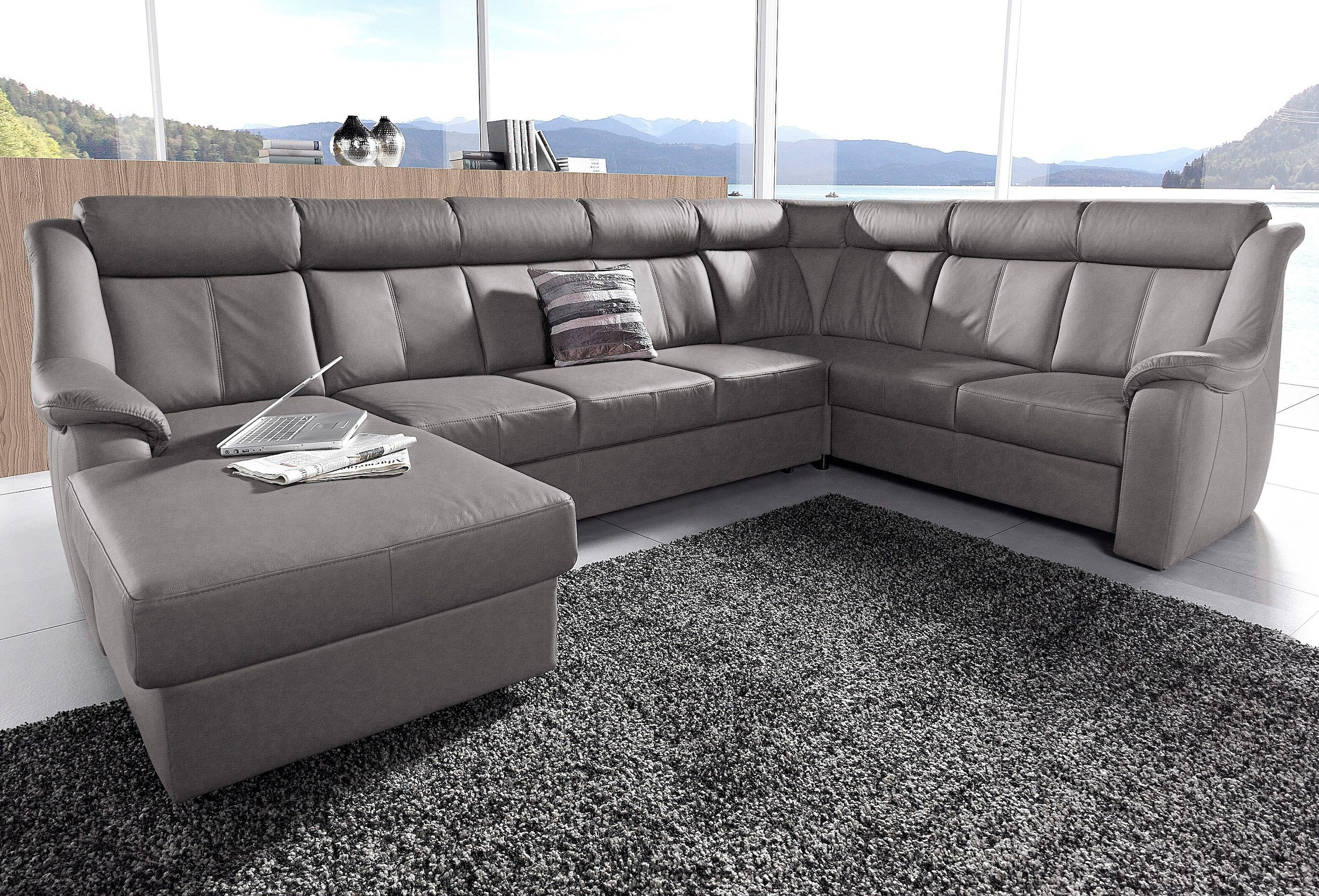 sit&more Wohnlandschaft "Basel U-Form", wahlweise mit Relaxfunktion günstig online kaufen