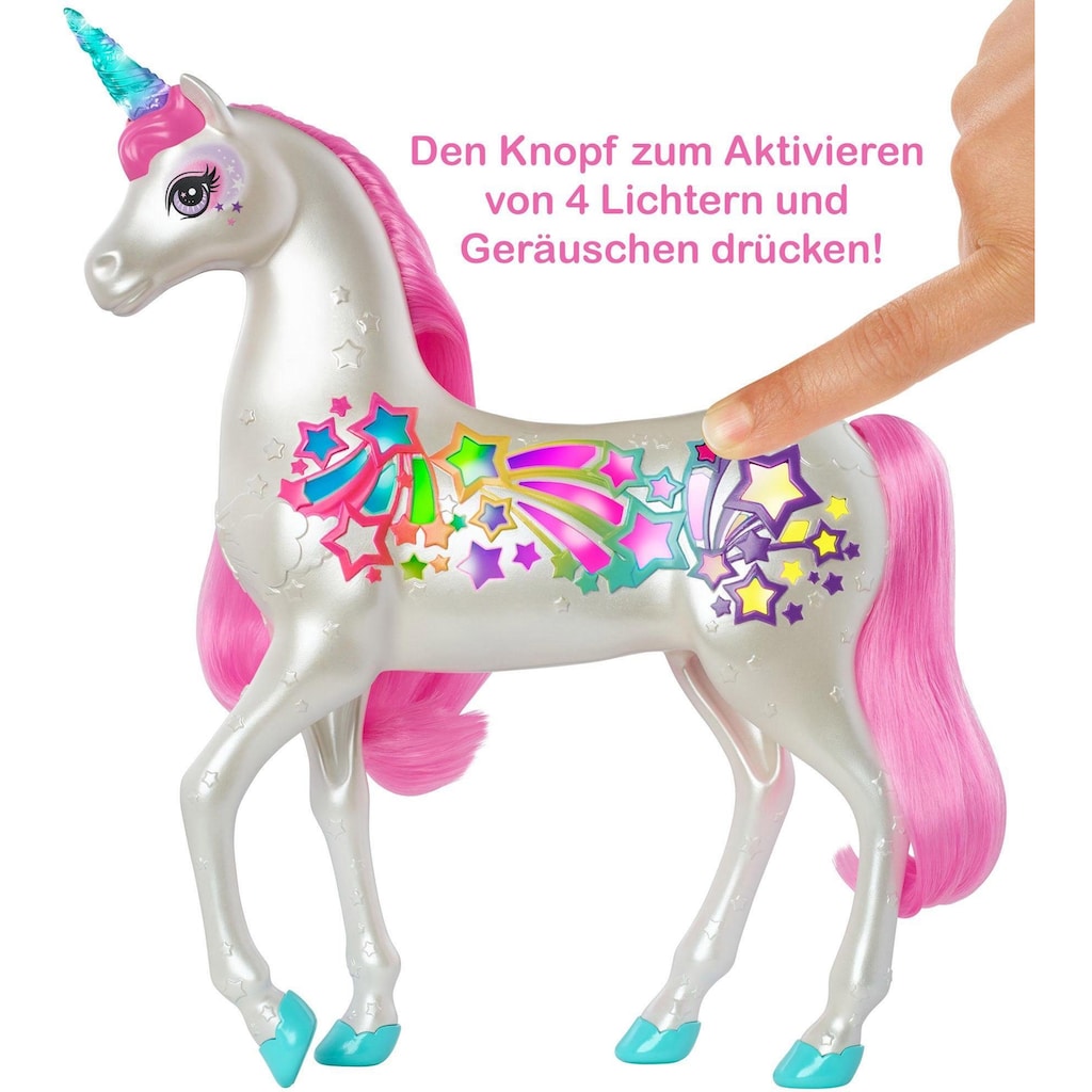 Barbie Spielfigur »Dreamtopia Regenbogen-Königreich Magisches Haarspiel Einhorn«