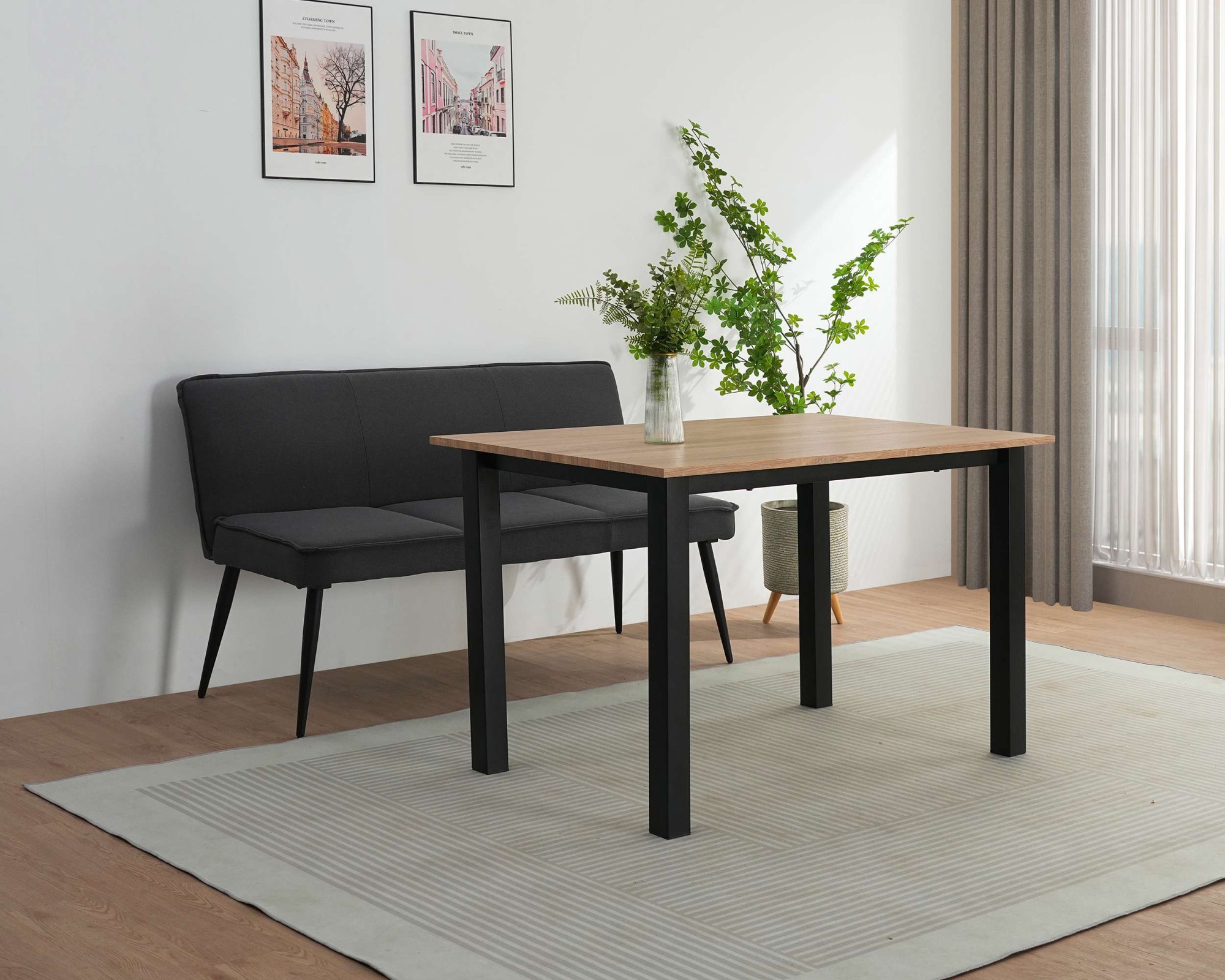 OTTO home Essbank »Ianna« gepolsterte Rückenlehne und Sitzfläche