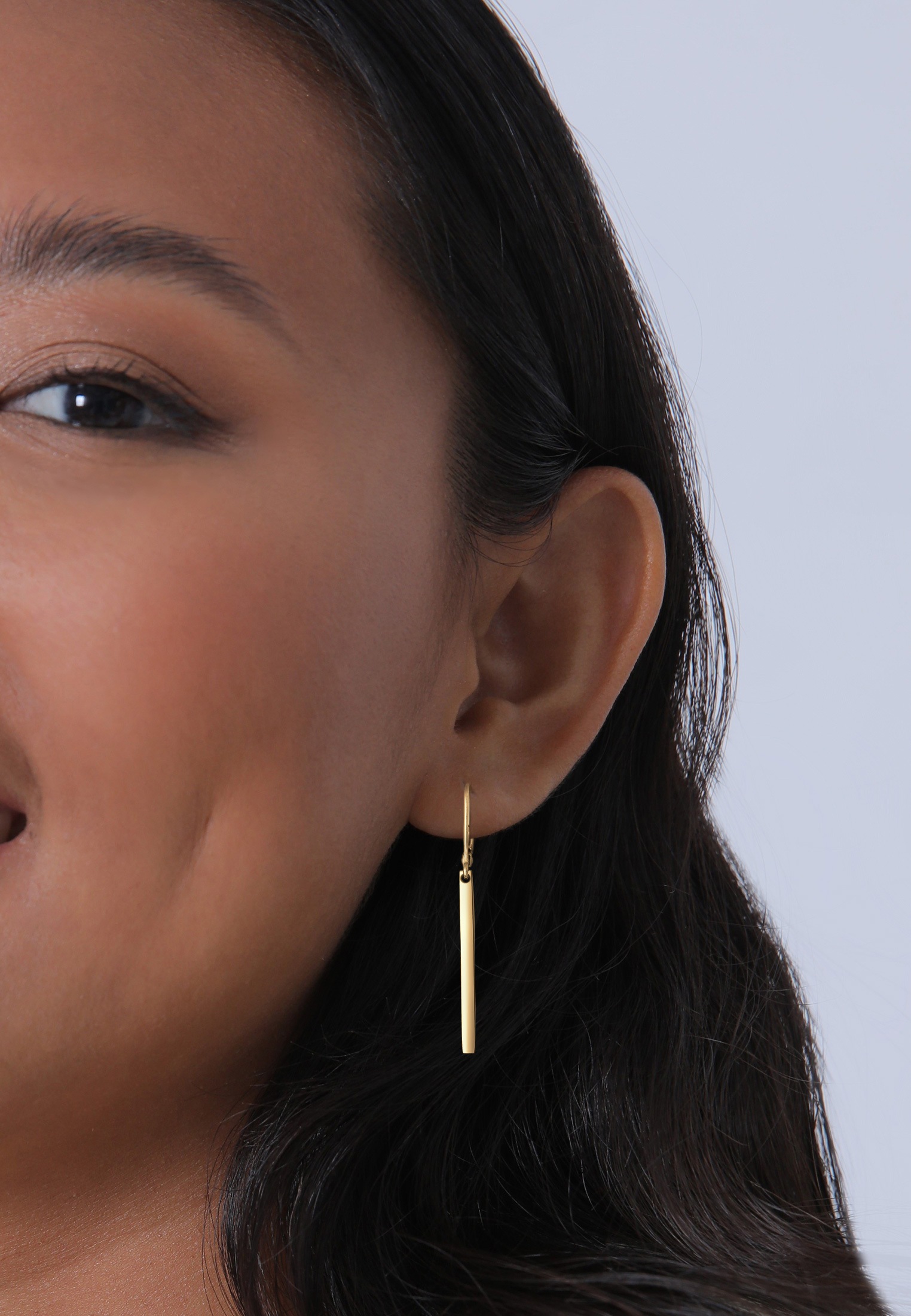 Elli Paar Ohrhänger »Basic Hänger Geo Stab Look 925 Silber«
