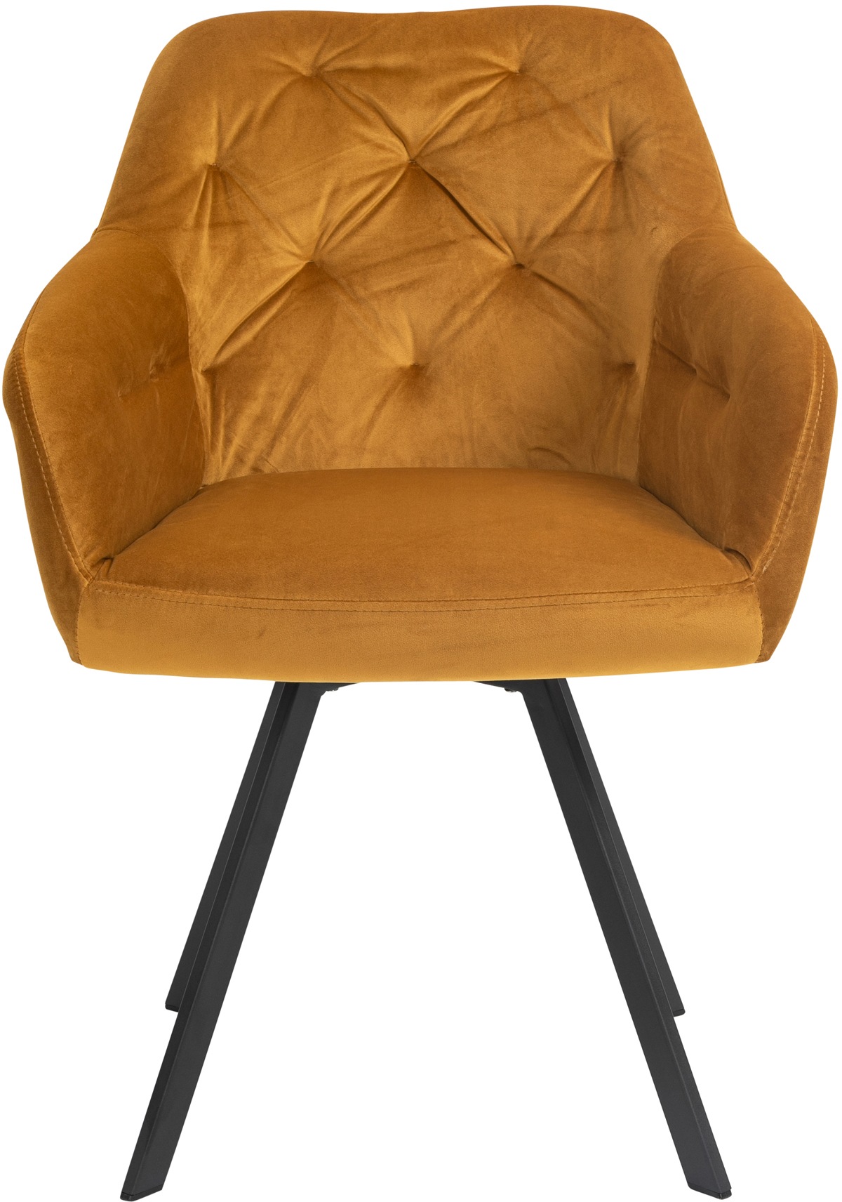 SalesFever Essgruppe, (Set, 5 tlg.), Stühle mit 360° Drehplatte, Tischplatte mit echter Baumkante