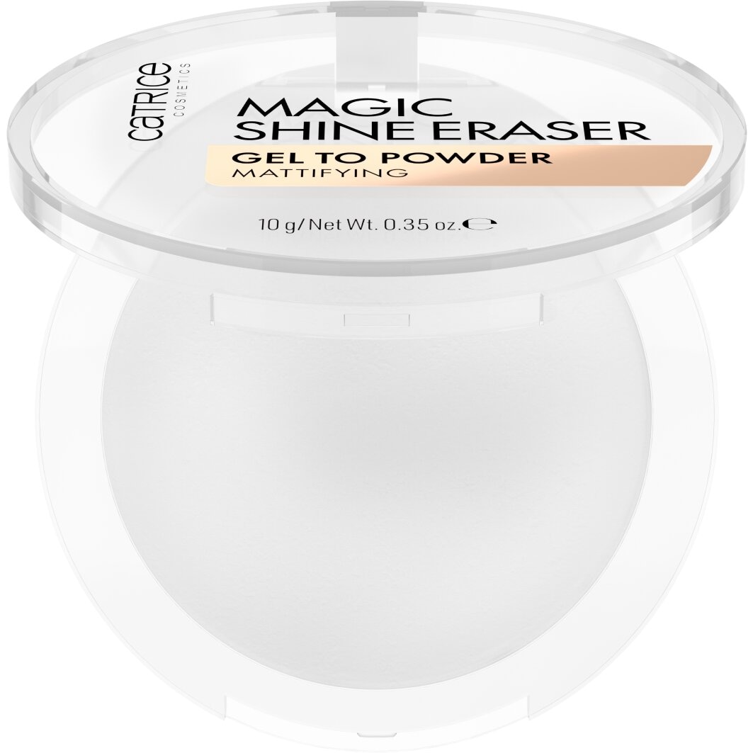 Catrice Puder »Magic Shine Eraser Gel To Powder«, Mattiert wie ein Fixierpuder, makelloses Finish, vegan, ohne Parfüm.