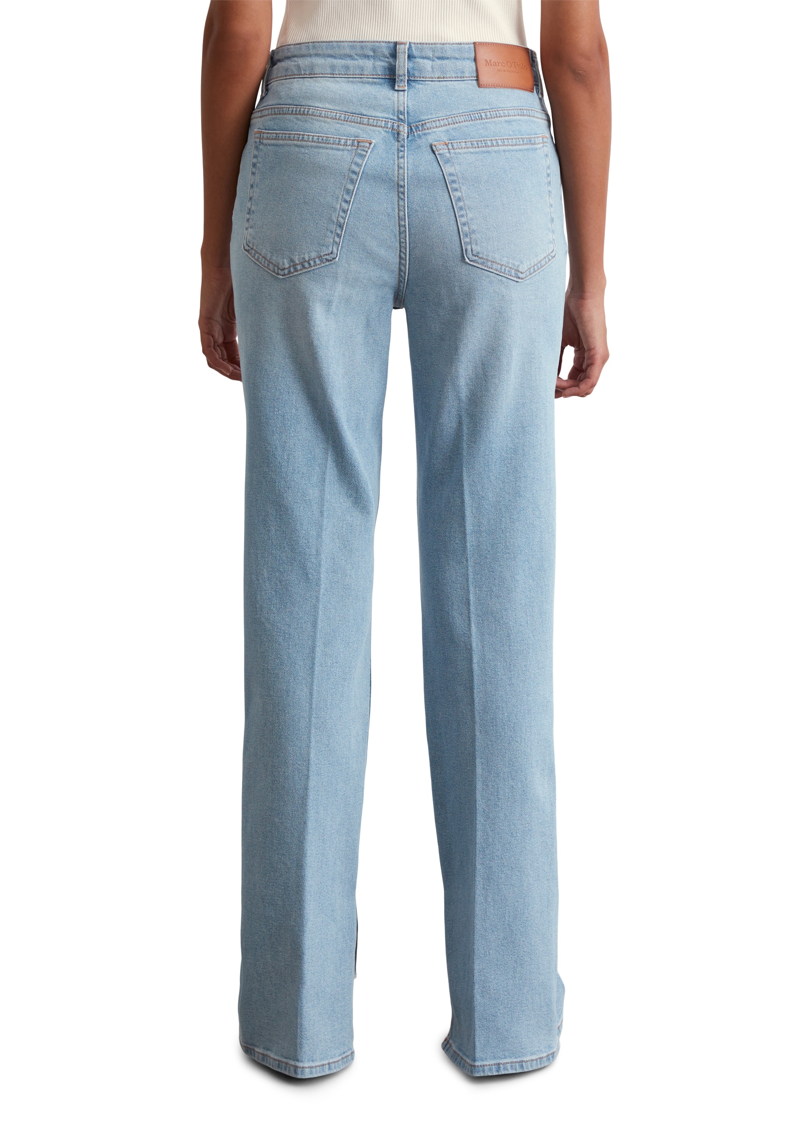 Marc O'Polo Bootcut-Jeans »Kiruna«, Schlitze an der Beininnenseite, hohe Leibhöhe