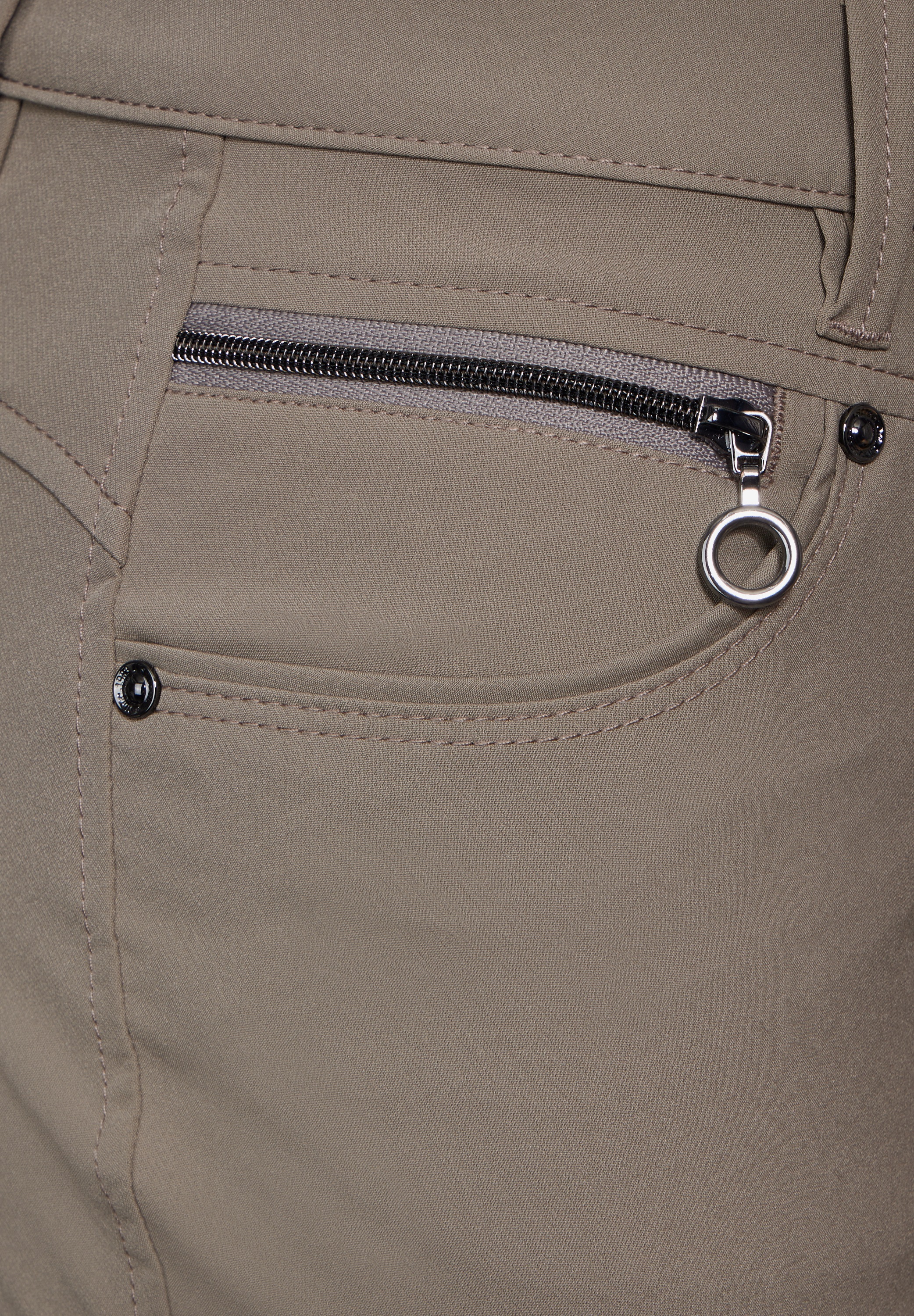 STREET ONE Stoffhose »Style YORK«  Sommerhose mit Zipper-Details