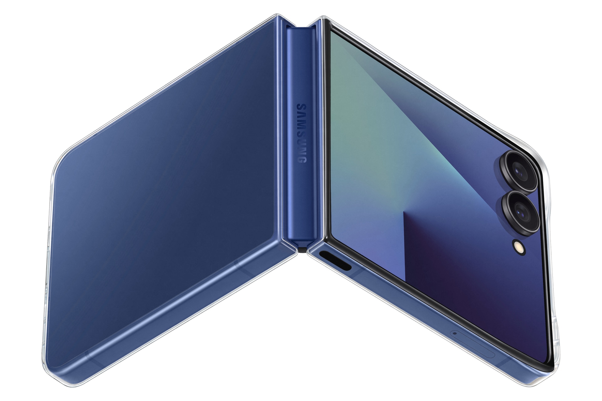 Samsung Handyhülle »Clear Case für Samsung Galaxy Z Flip7«, Samsung Galaxy Z Flip7, Backcover, Schutzhülle, Handyschutzhülle, Case, Schutzcase, stoßfest