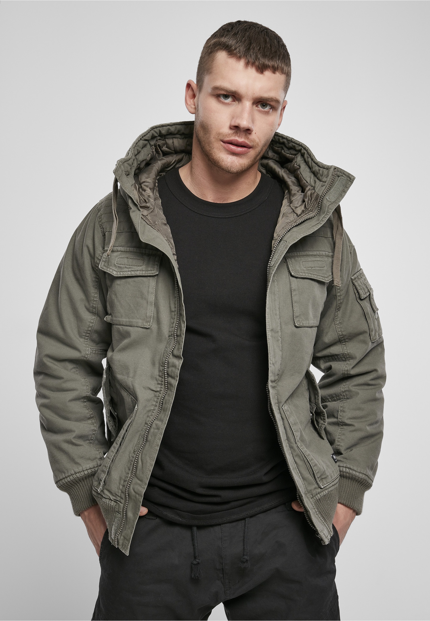 Brandit Winterjacke »Brandit Herren Bronx Winter Jacket« 1 Stk. tlg. mit Kapuze