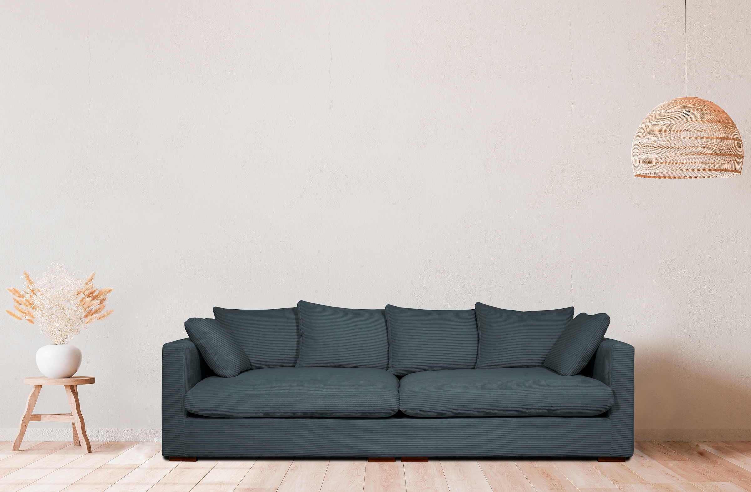 Home affaire Big-Sofa »Coray«, extra weich und kuschelig, Füllung mit Federn und Daunen