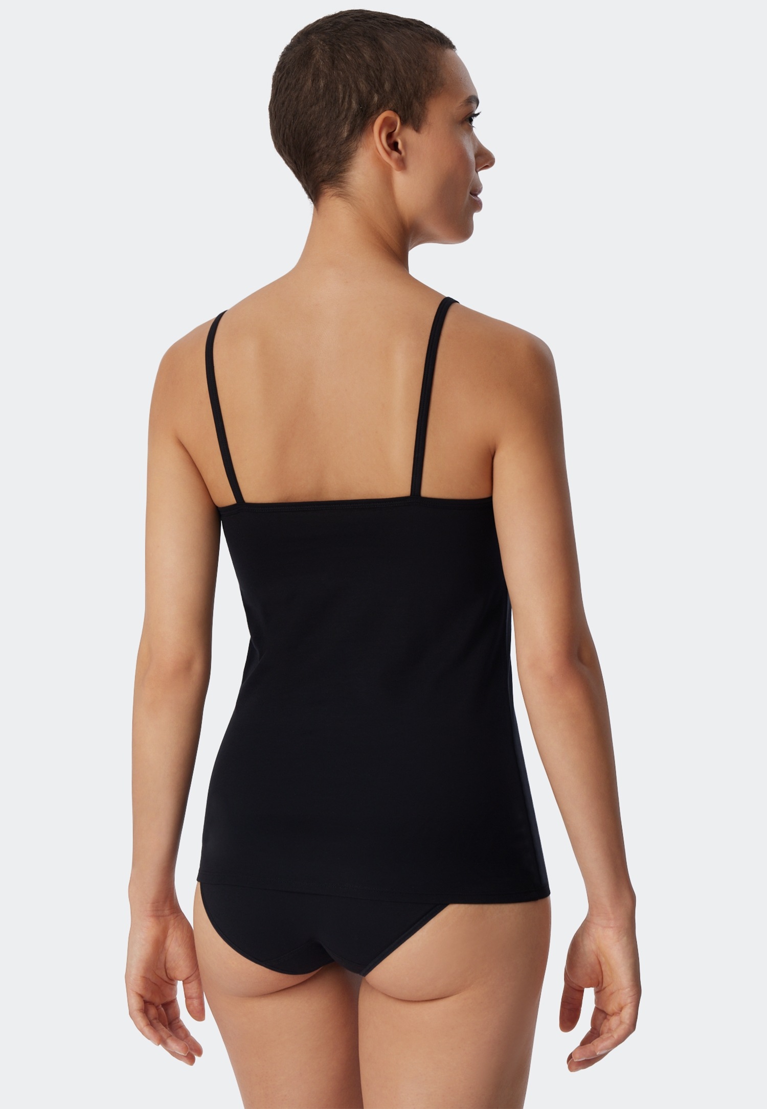 uncover by SCHIESSER Spaghettitop »Uncover Cotton« tiefer Rundhalsausschnitt, schmale Träger, elastisch, weich