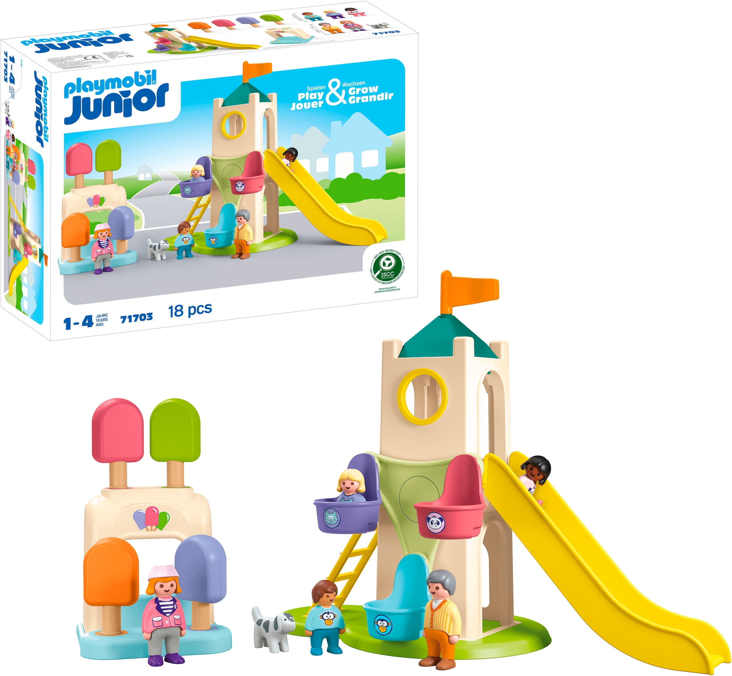 Playmobil® Konstruktions-Spielset »Erlebnisturm mit Eisstand (71703), JUNIOR« Made in Europe