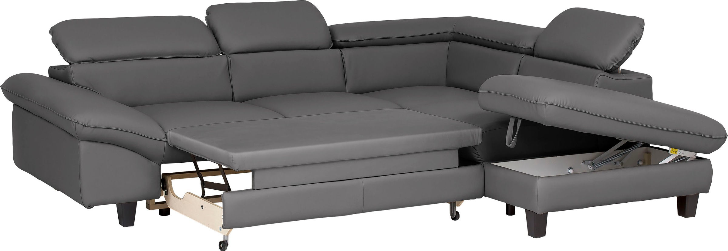 Home affaire Ecksofa »Pilot L-Form«, mit Kopfteilverstellung, wahlweise mit Bettfunktion & Bettkasten