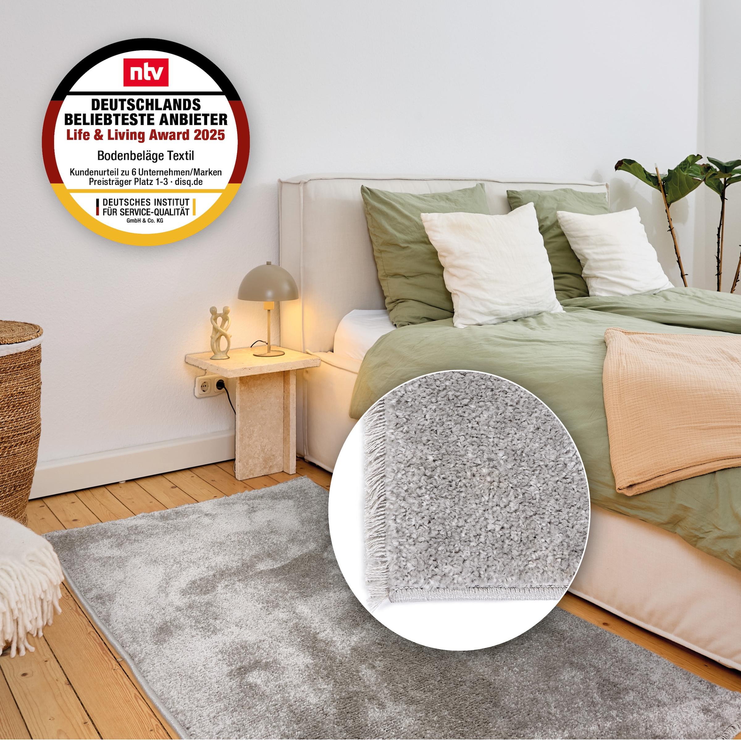 ASTRA Teppich »Stevie 250«, rechteckig, 9 mm Höhe, weicher Kurzflor, gewebt, Wohnzimmer, Schlafzimmer