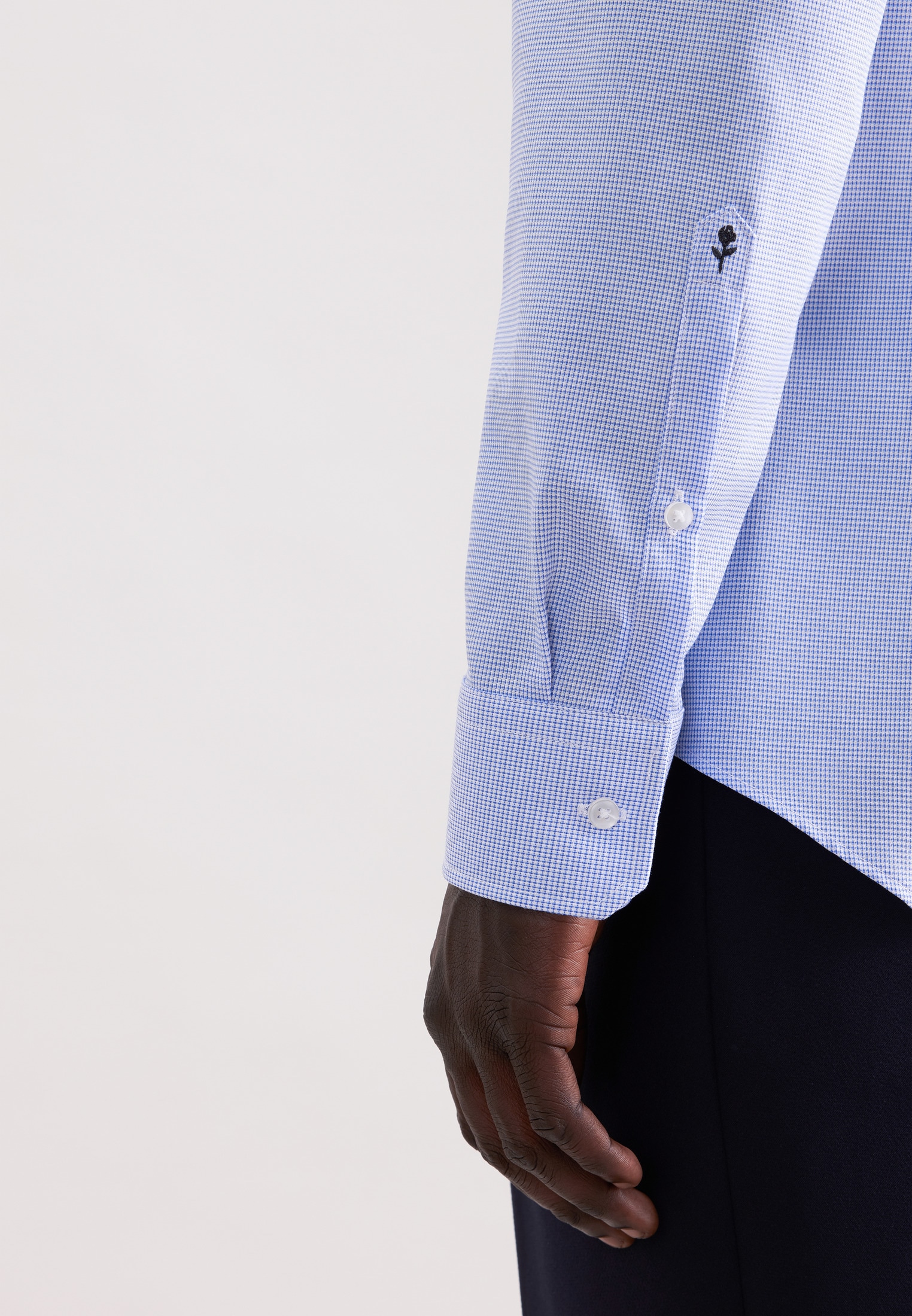 seidensticker Businesshemd »Schwarze Rose« X-Slim 1/1 Kentkragen Struktur