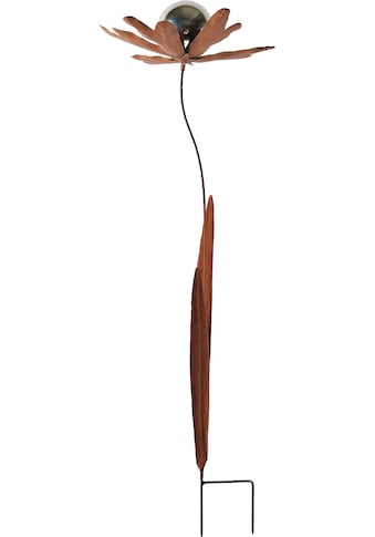 locker Deko-Windrad »Rusty Flower«, in Rostoptik Materialmix 118 cm hoch kaufen
