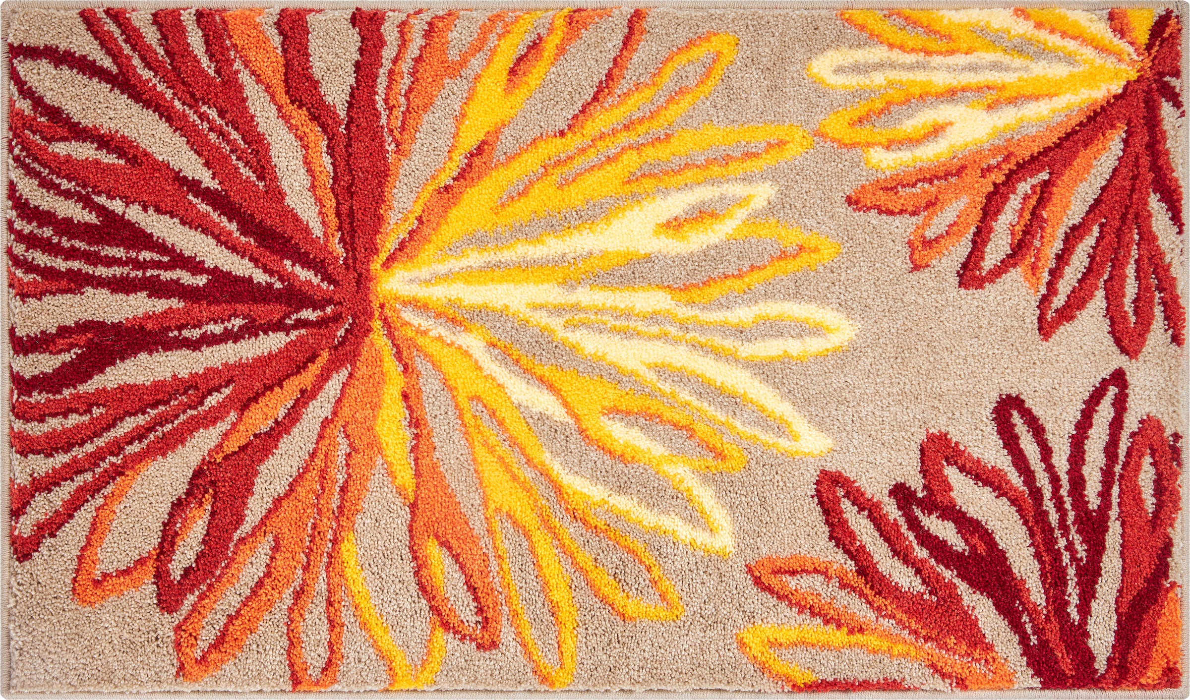 Grund Badematte »Art«, rutschhemmend beschichtet, fußbodenheizungsgeeignet, florales Muster, elegante Badematte