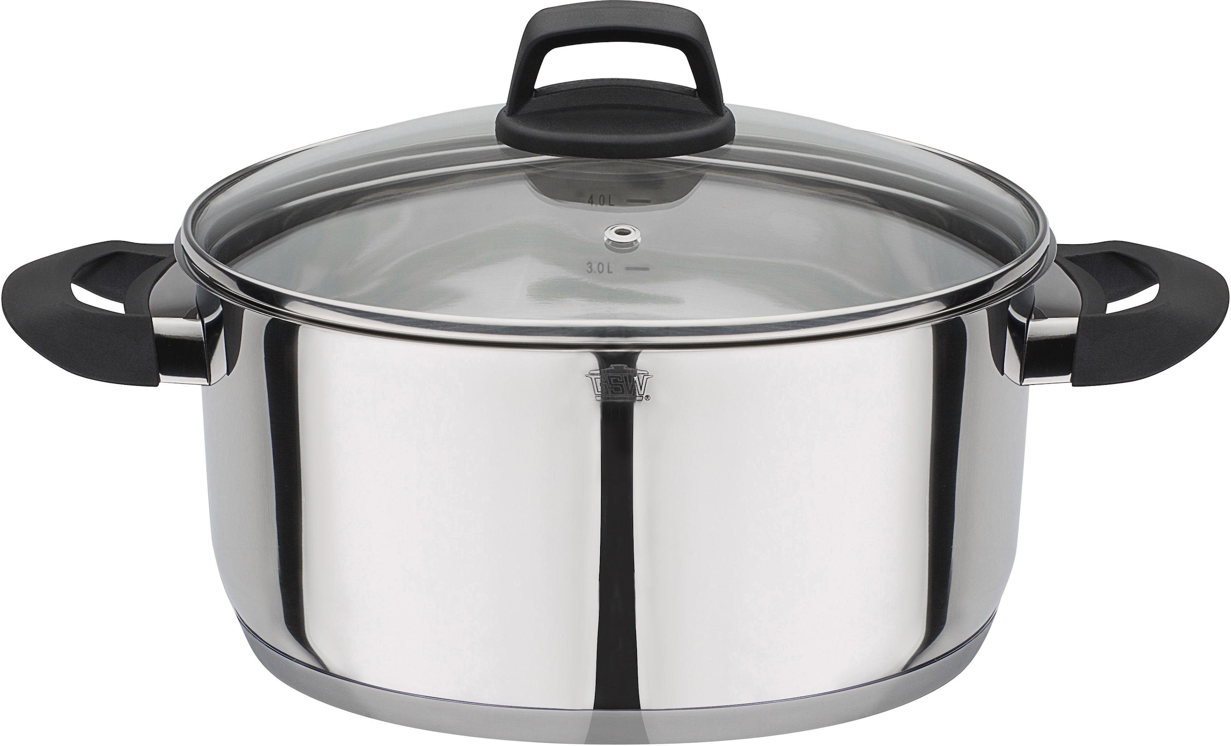 GSW Bratentopf »Como« 1 Stk. tlg. Edelstahl 18/8 edelstahlfarben