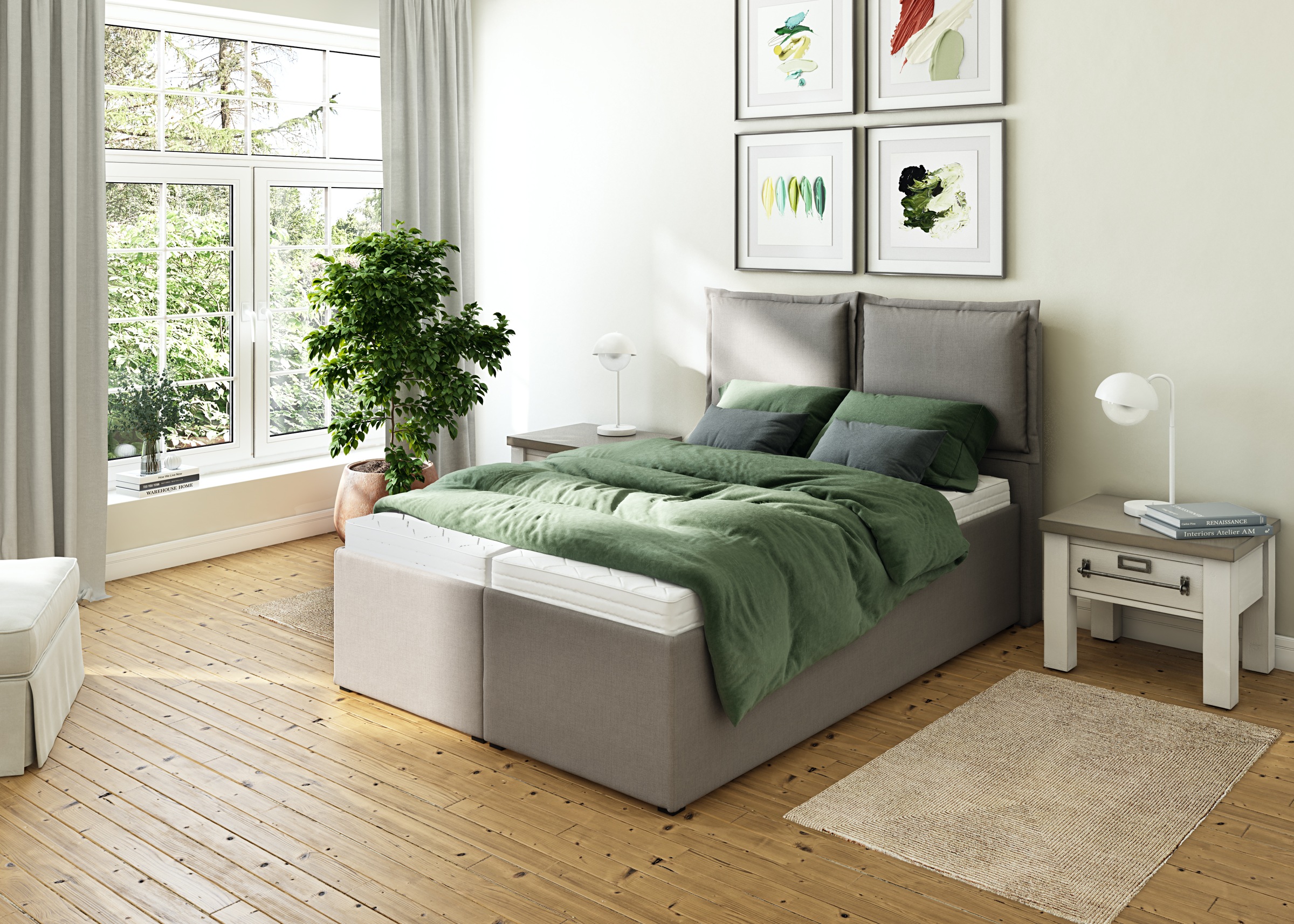 Maintal Polsterbett "Lyara" wahlweise ohne Matratze oder mit 3 Matratzenart günstig online kaufen