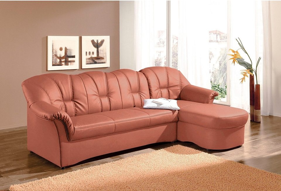 DOMO collection Ecksofa Papenburg L-Form, in großer Farbvielfalt, wahlweise mit Bettfunktion