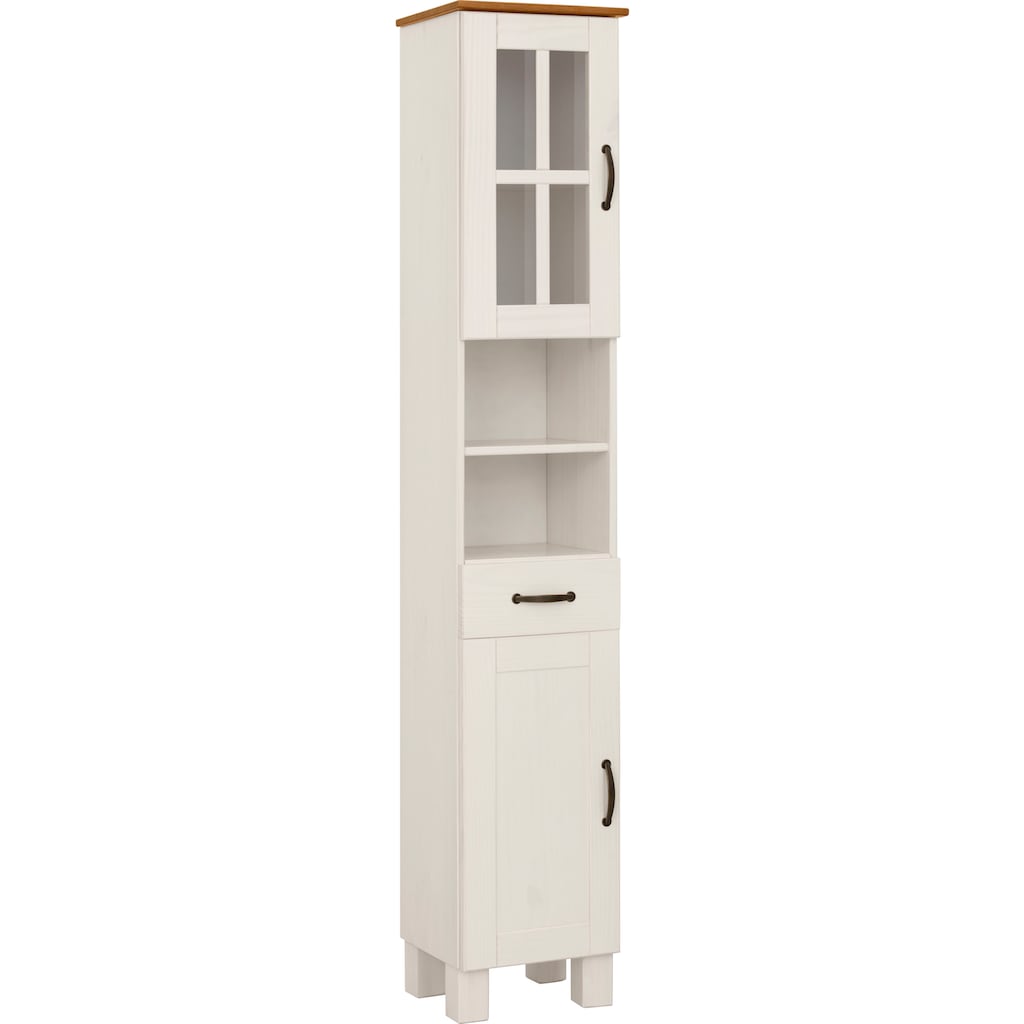 Home affaire Hochschrank »Rodby«, FSC®-zertifiziertes Massivholz, Breite 33 cm, Höhe 180 cm