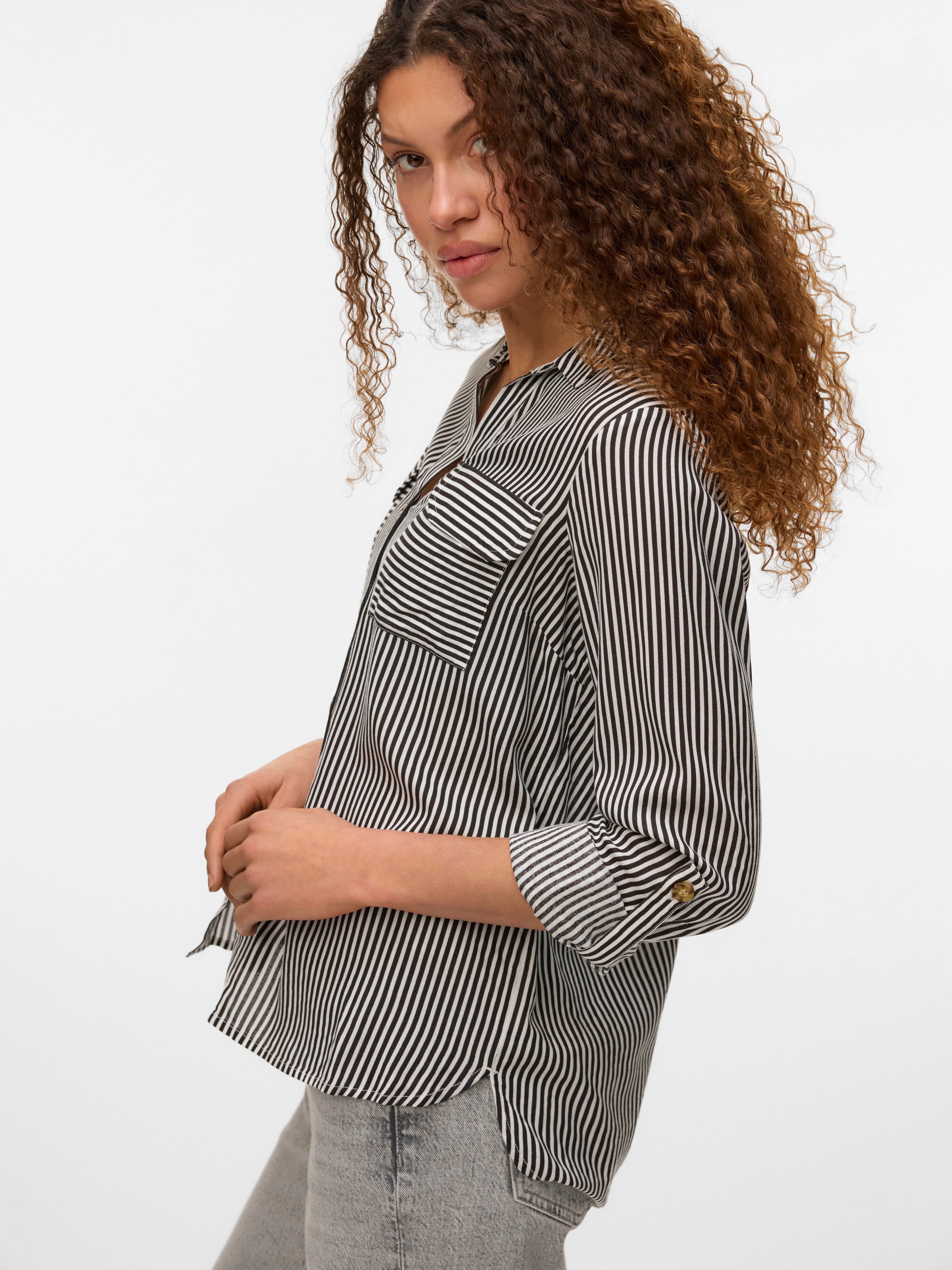 Vero Moda Hemdbluse »VMBUMPY L/S SHIRT NEW WVN GA NOOS«