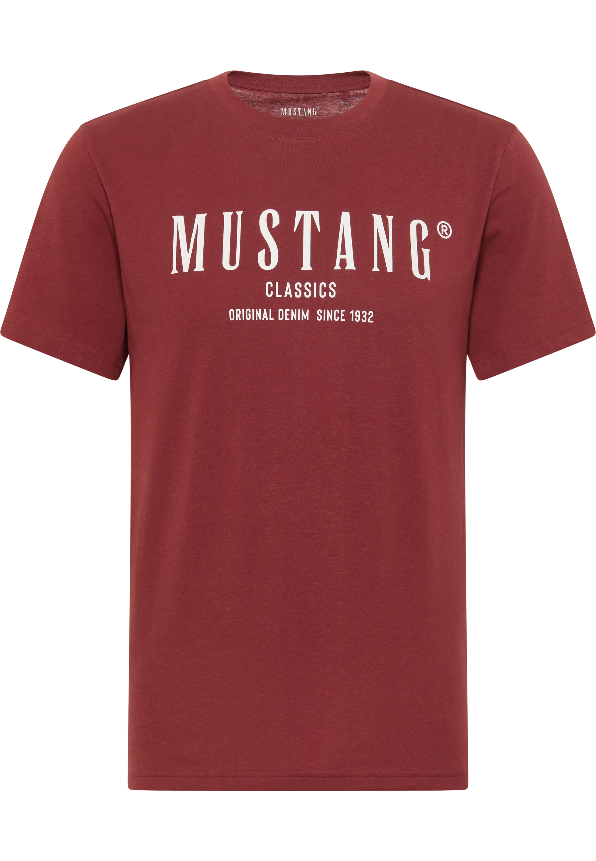 MUSTANG Kurzarmshirt »Mustang bei online Print-Shirt« T-Shirt