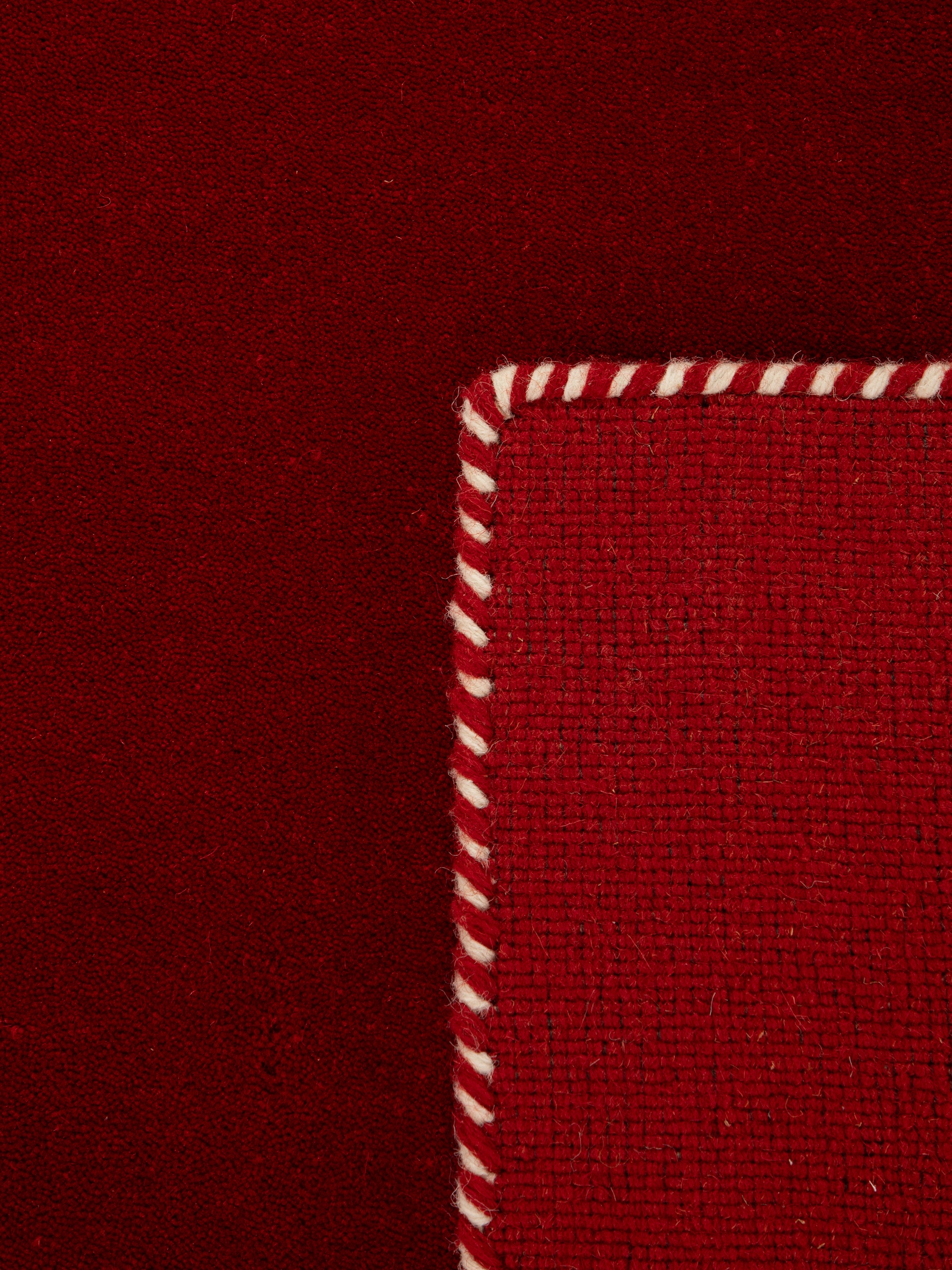carpetfine Wollteppich »Gabbeh Lola Uni«, rechteckig, 14 mm Höhe, mit natürlichem Pflanzenmaterial von Hand gewebt, auch in Rund