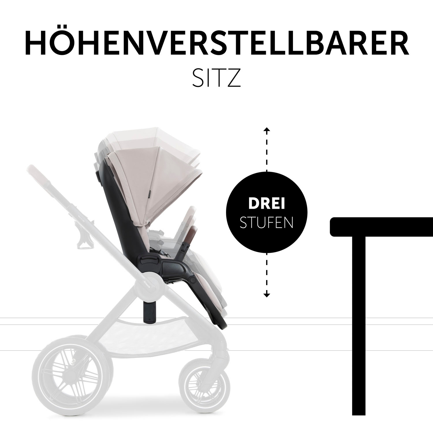 Hauck Kombi-Kinderwagen »Walk N Care Set«, 22 kg, belastbar bis 22 kg