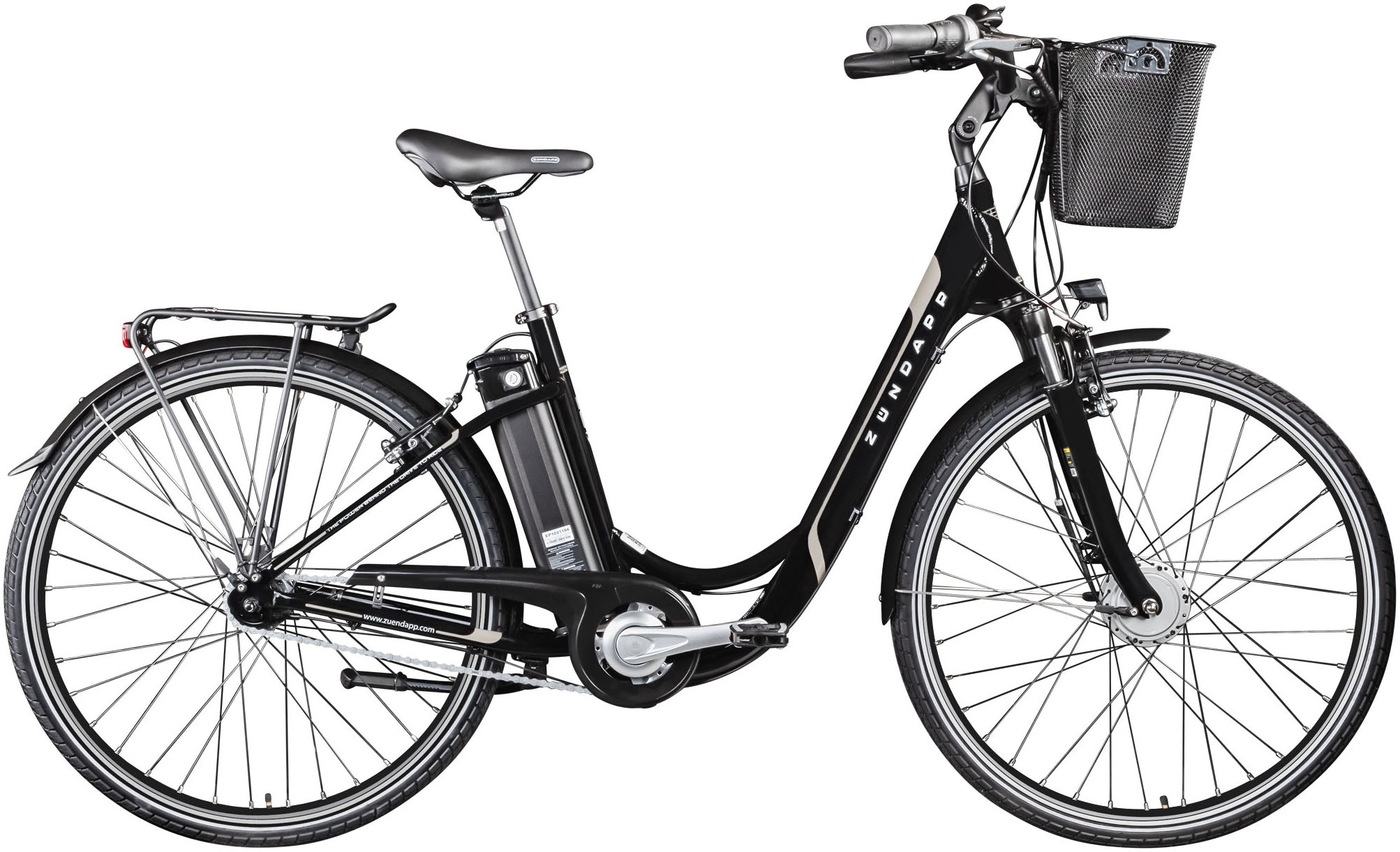 E-Bike »Z517«, 7 Gang, Frontmotor 250 W, E Bike Damenfahrrad 28 Zoll 155 - 190 cm mit...