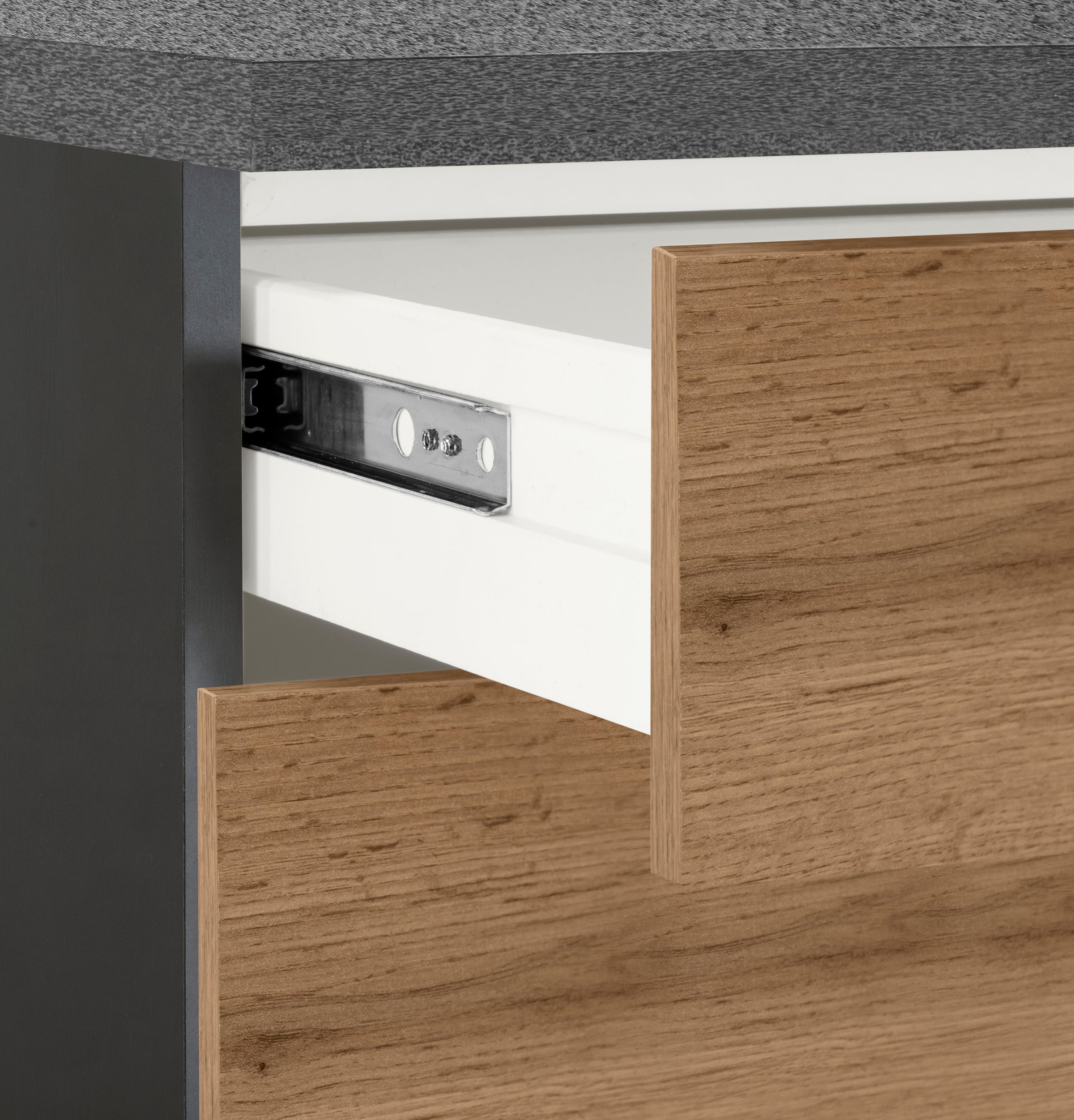 KOCHSTATION Küchenzeile »KS-Colmar«, mit E-Geräten, Breite 210 cm