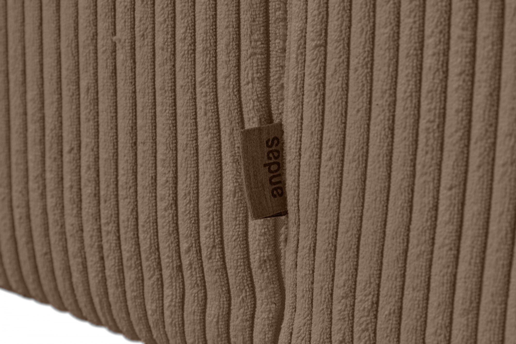 andas 3-Sitzer »Noord mit Kedernaht, Breite 232 cm«, Cord, Struktur, Webstoff, mit Wellenunterfederung, Massivholzrahmen