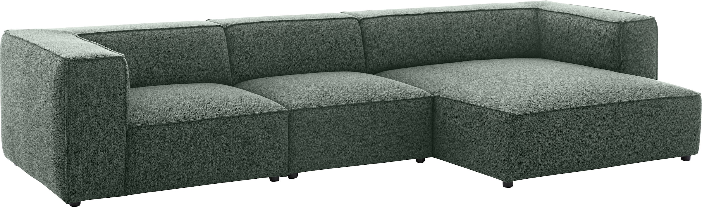 W.SCHILLIG Ecksofa »around-the-block«, mit eleganter Biese, mit Federkern, Breite 341 cm