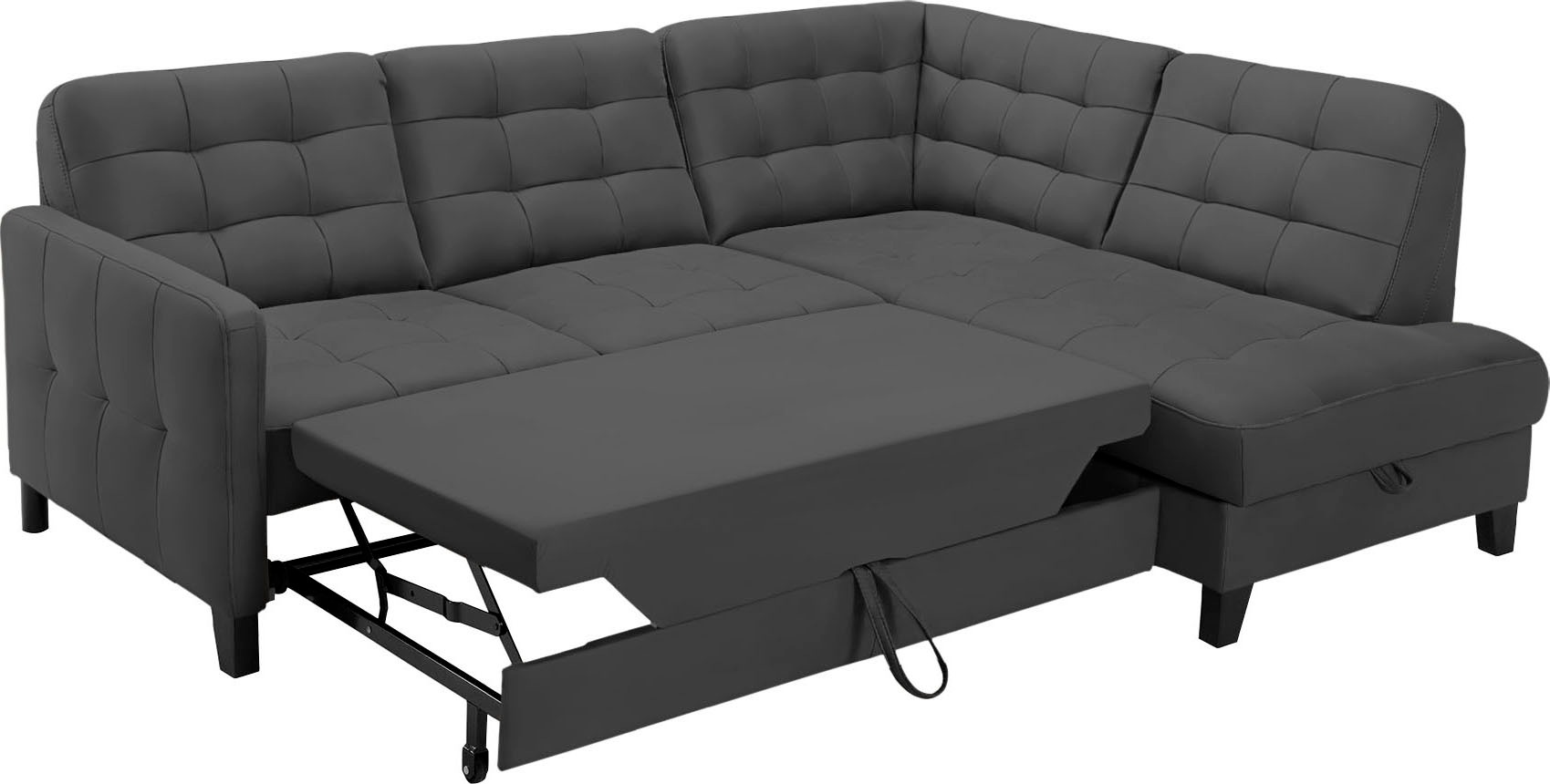 exxpo - sofa Online-Shop Bettfunktion Ecksofa vielen wahlweise Bezugsqualitäten »Elio«, im in und fashion mit Bettkasten, kaufen