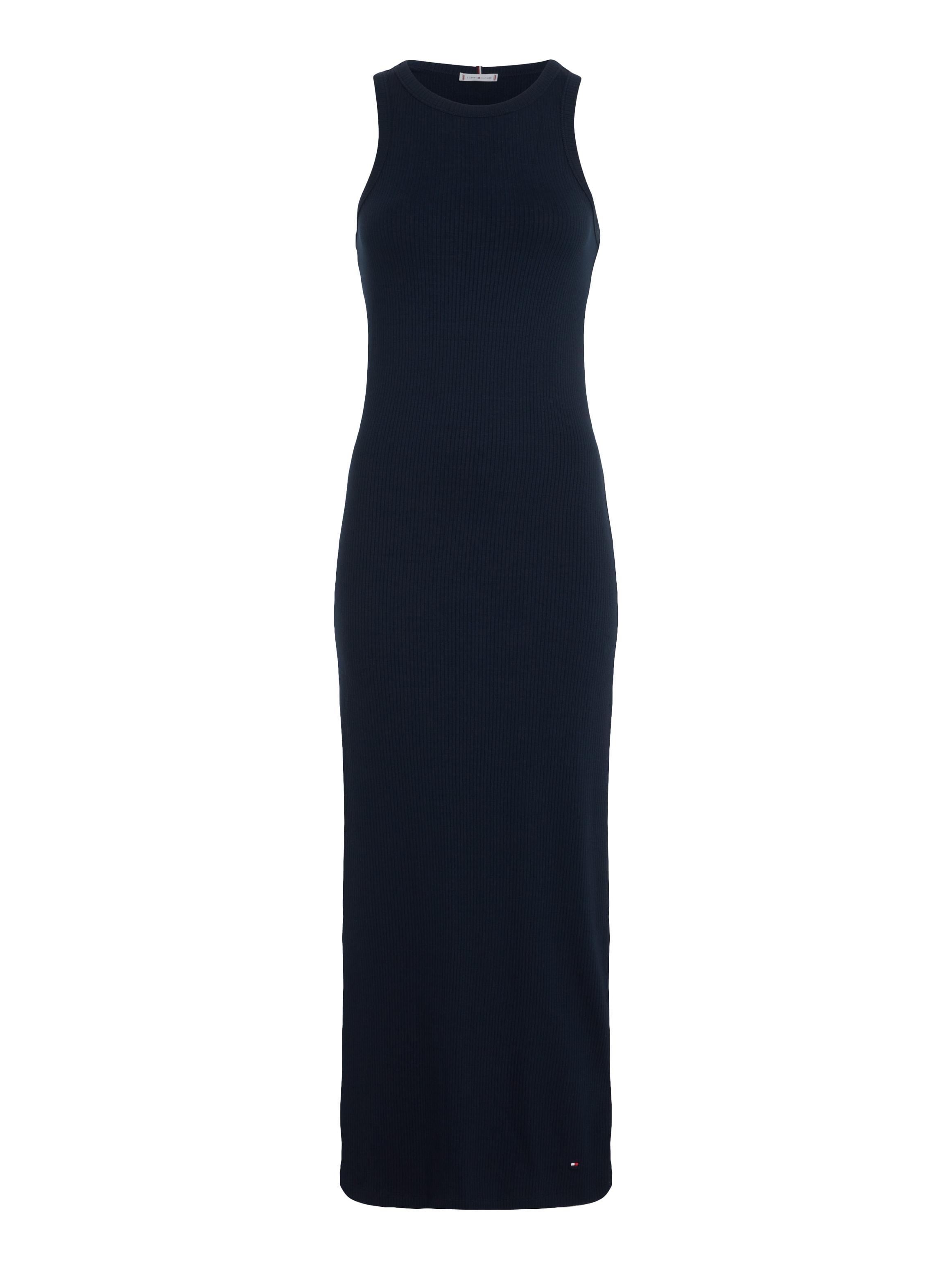 Tommy Hilfiger Jerseykleid »SLIM 5X2 RIB MIDI DRESS NS«, mit Rippenstruktur