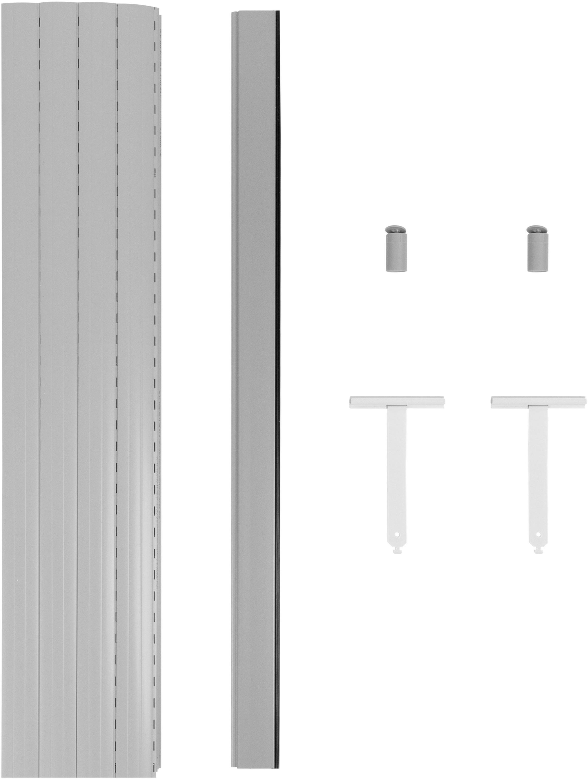 SCHELLENBERG Rollladenpanzer »Set für Fenster, Mini System für 40 mm Stahlrohrwelle«, (Set), PVC Jalousie, in verschiedenen Größen erhältlich, grau
