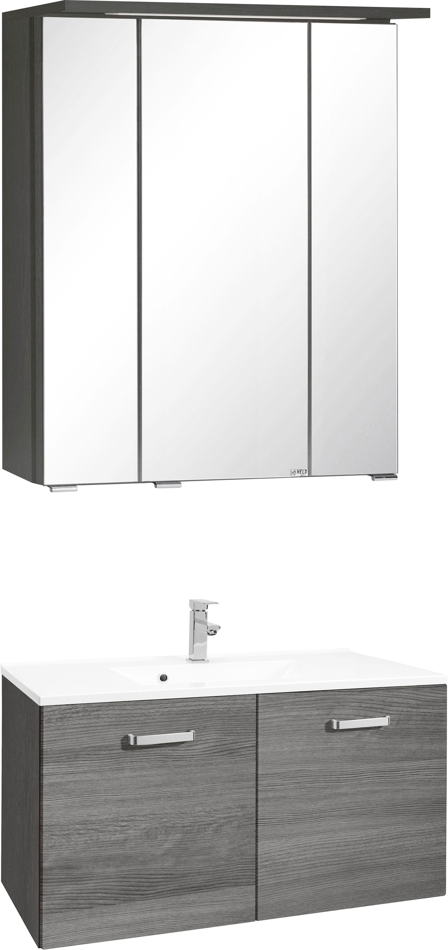 welltime Badmöbel-Set »Ravenna« 2 Stk. tlg. Breite 80 cm, Bad-Unterschrank günstig online kaufen