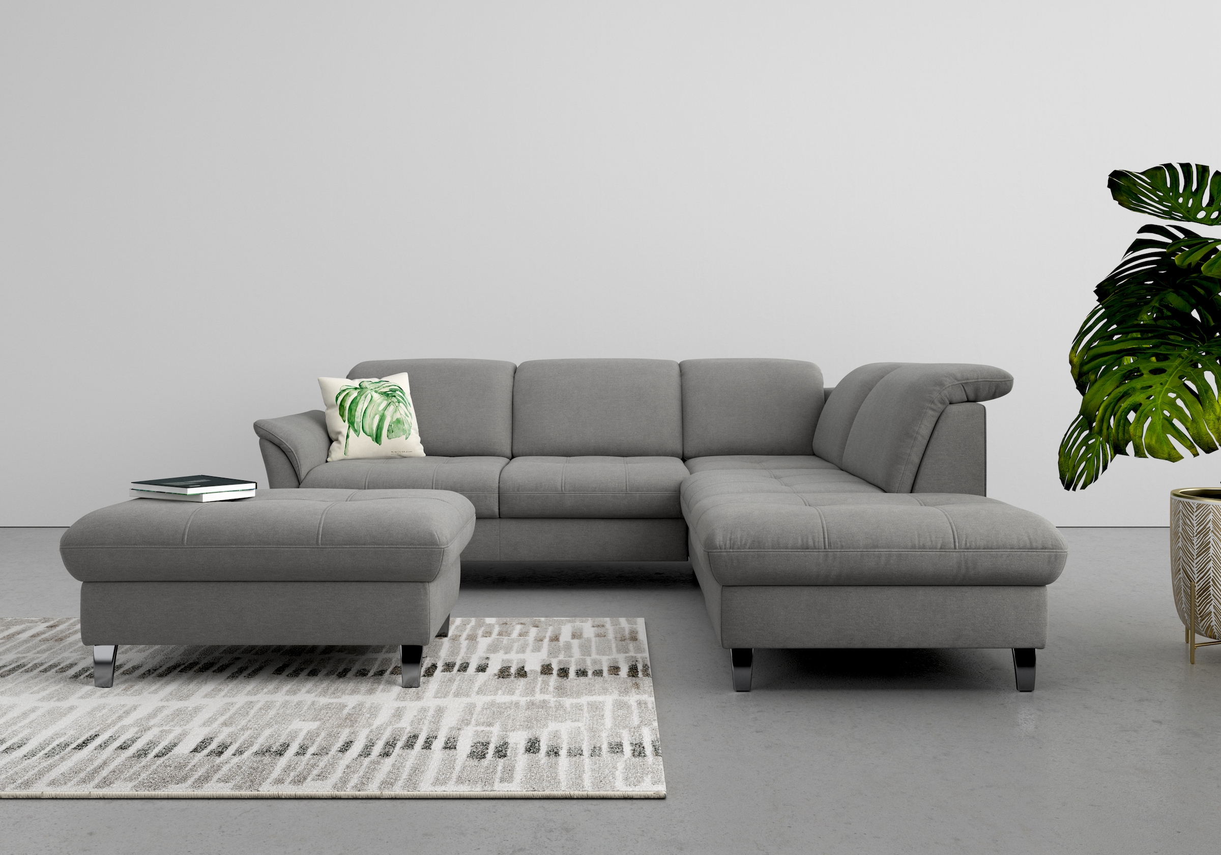 sit&more Ecksofa »Maggiore L-Form«, wahlweise mit Kopfteilverstellung, Bett günstig online kaufen