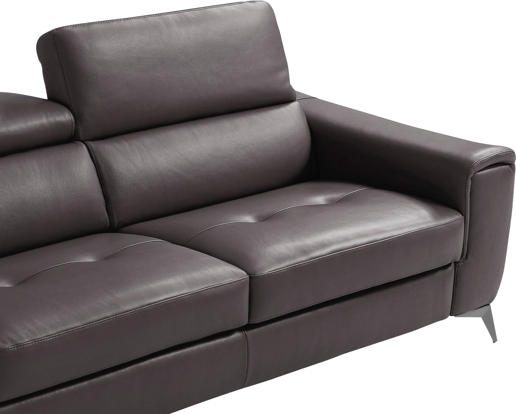 Egoitaliano Schlafsofa »Francine, Designsofa, Loungesofa mit Dauerschlaffunktion, Bettfunktion«, hochwertiger Metallbettrahmen & Matratze, Kopfteil manuell verstellbar