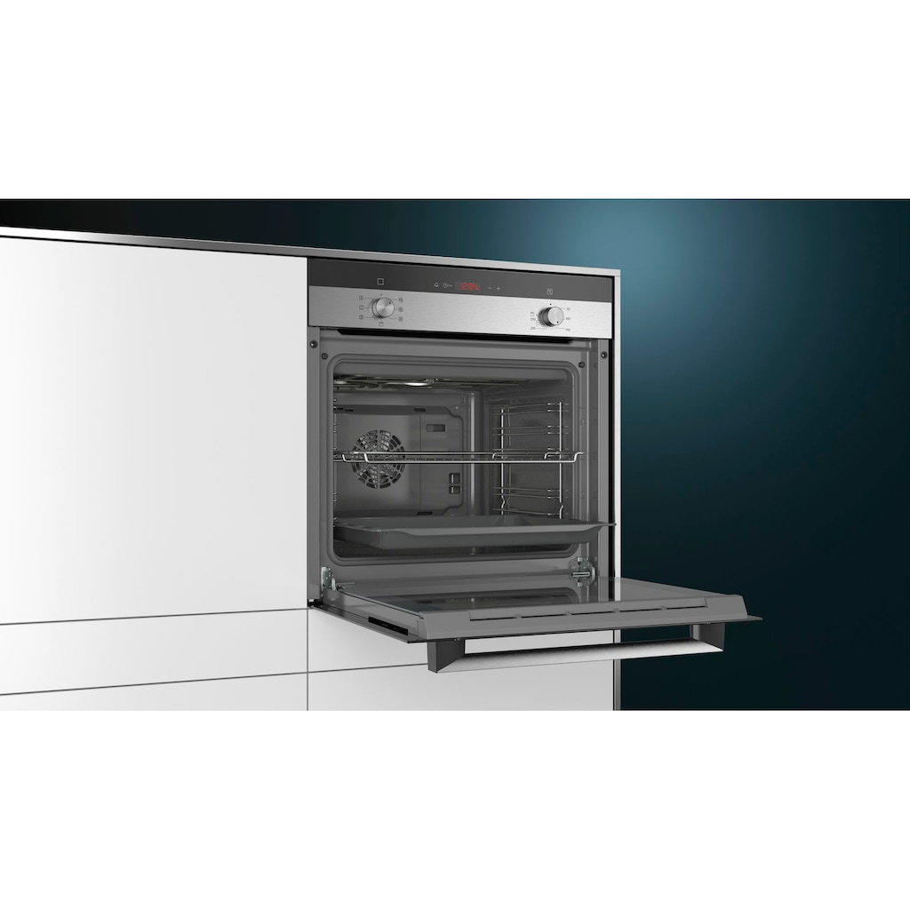 SIEMENS Backofen-Set »EQ112EA01Z«, HB113FBS1, mit Teleskopauszug nachrüstbar, (Set)