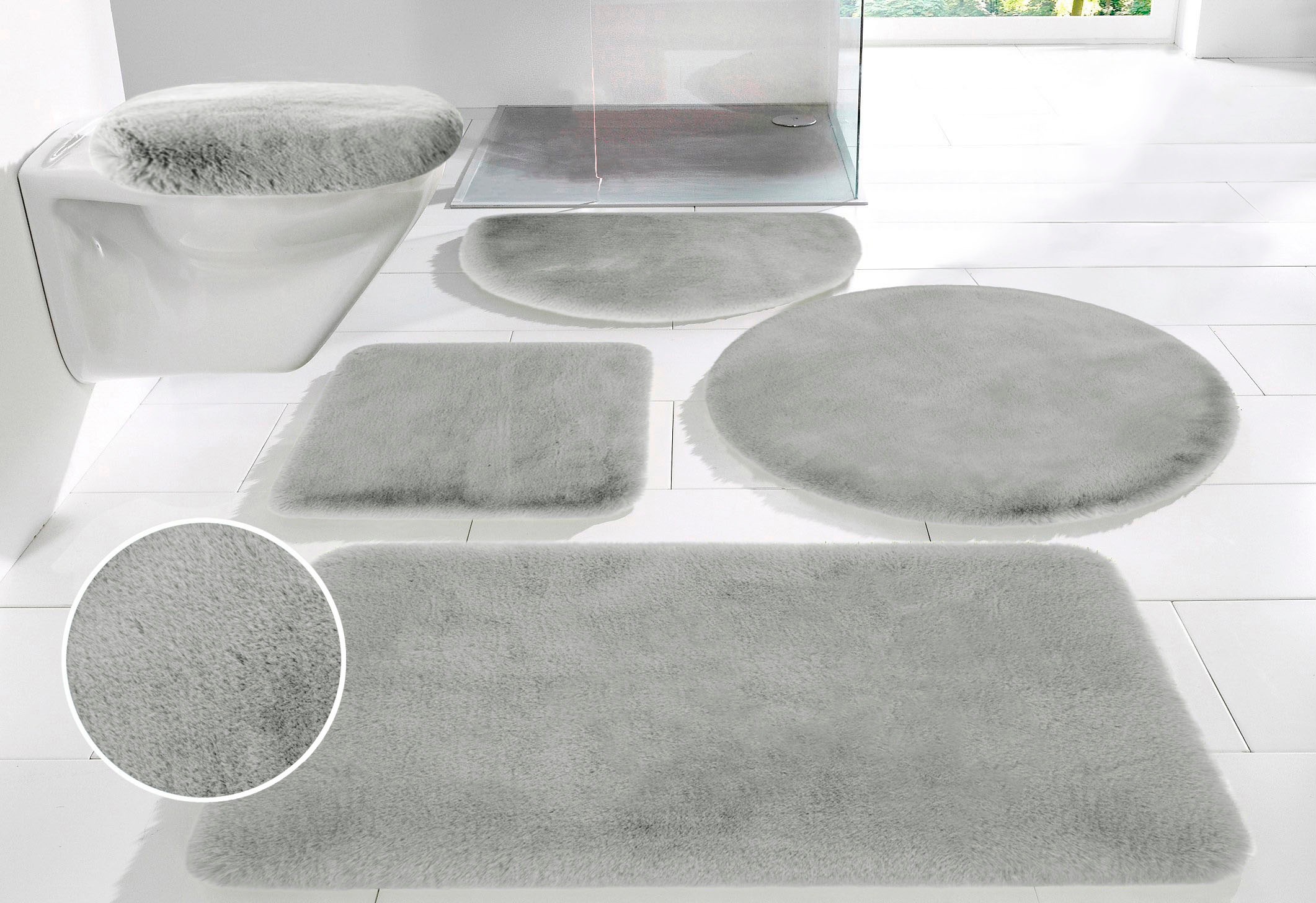 my home Badematte »Rabbit Badematten, Badvorleger, Badezimmer Teppich« Höhe günstig online kaufen