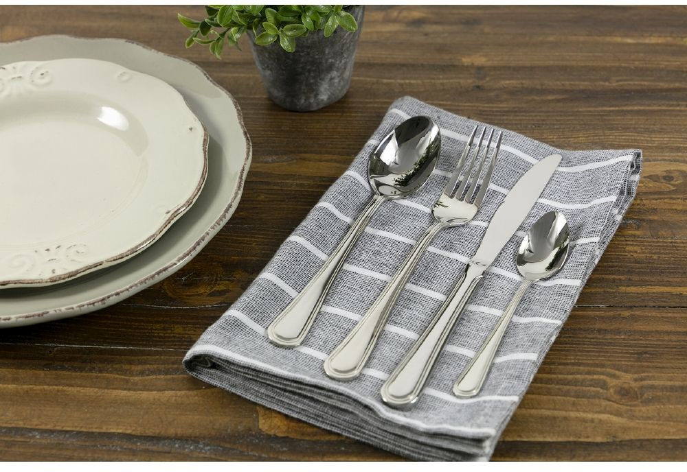 Villa d'Este Besteck-Set »Antique«, (Set, 24 tlg.), Essbesteck-Set, poliert